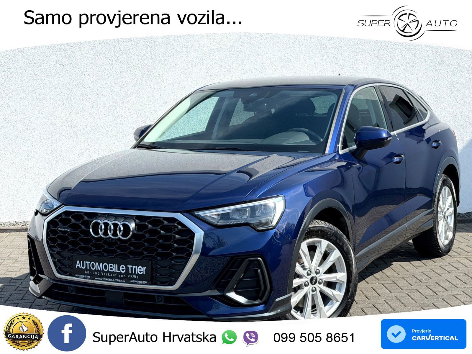 Audi Q3 II Sportback 40 TFSI (190 KS) quattro S tronic LED+ACC