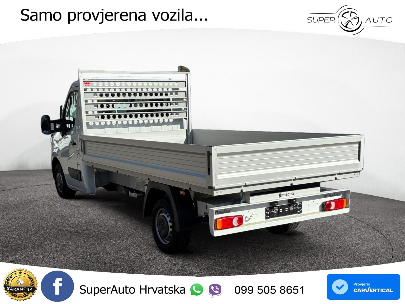 Renault MASTER Fahrgestell Pritsche Einzelkabine ALU L3H 145 KS