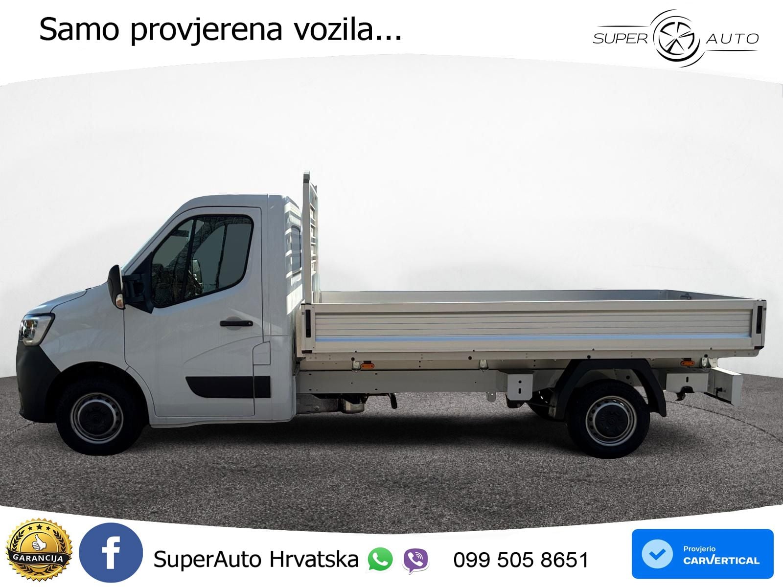 Renault MASTER Fahrgestell Pritsche Einzelkabine ALU L3H 145 KS