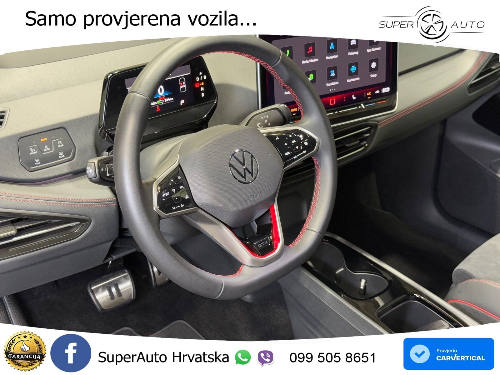 Volkswagen ID.3 GTX Performance 84 kWh (326 KS) LED+GR SJED+ACC