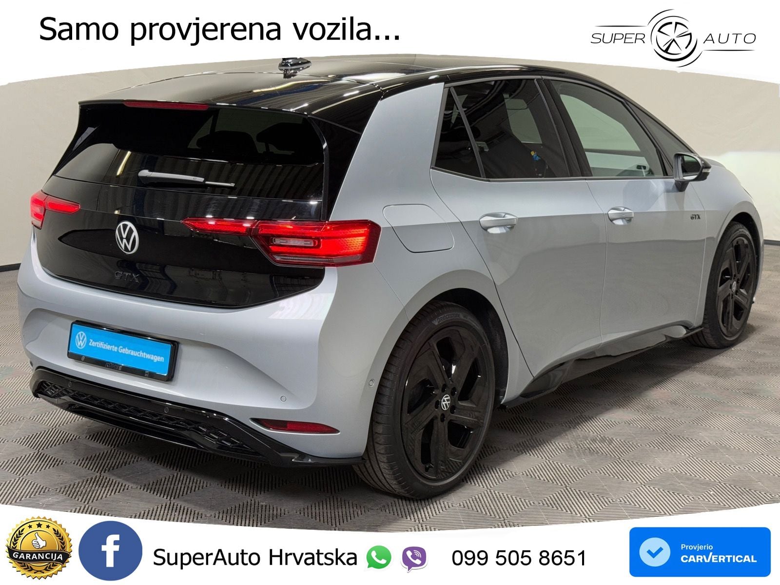 Volkswagen ID.3 GTX Performance 84 kWh (326 KS) LED+GR SJED+ACC