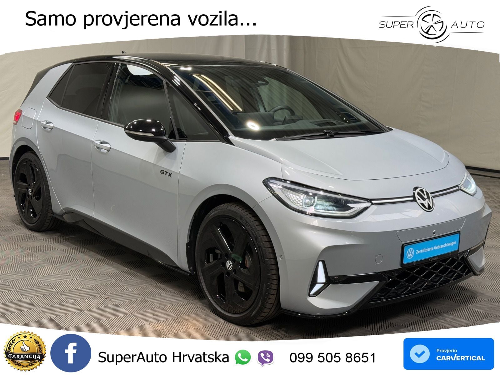 Volkswagen ID.3 GTX Performance 84 kWh (326 KS) LED+GR SJED+ACC