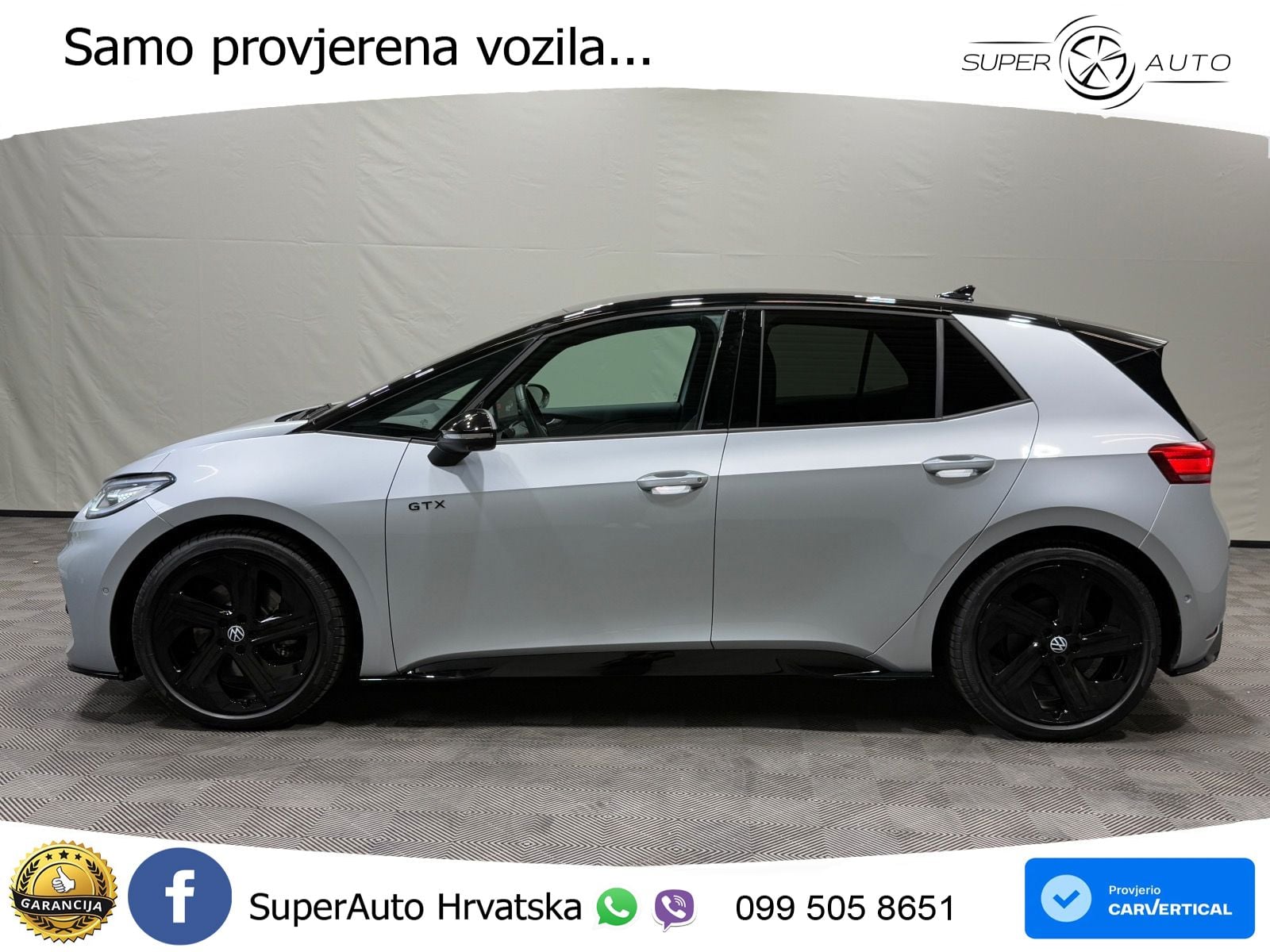 Volkswagen ID.3 GTX Performance 84 kWh (326 KS) LED+GR SJED+ACC