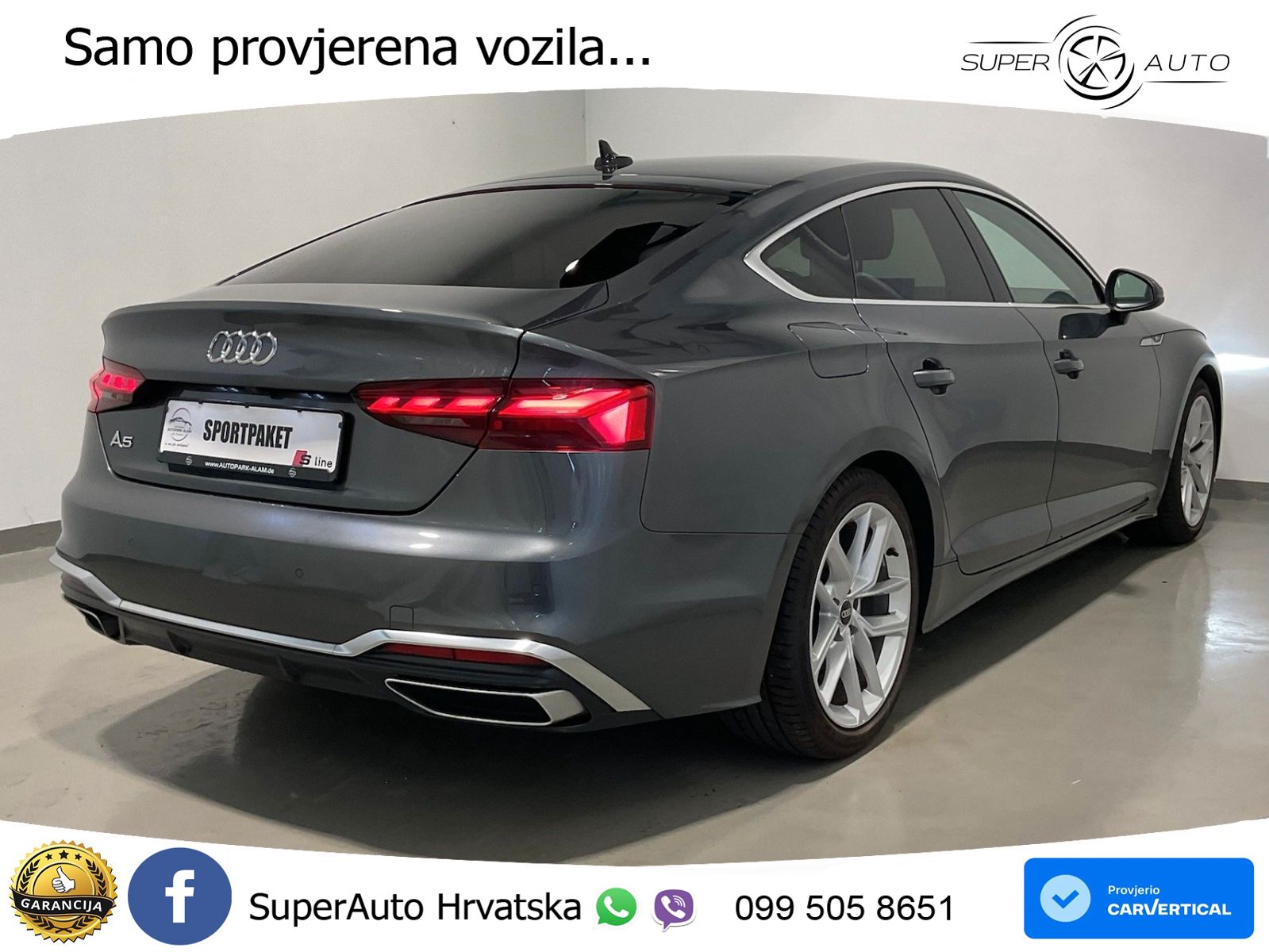 Audi A5 Sportback 40 TDI (204 KS) S tronic S line LED+GR SJED+ACC
