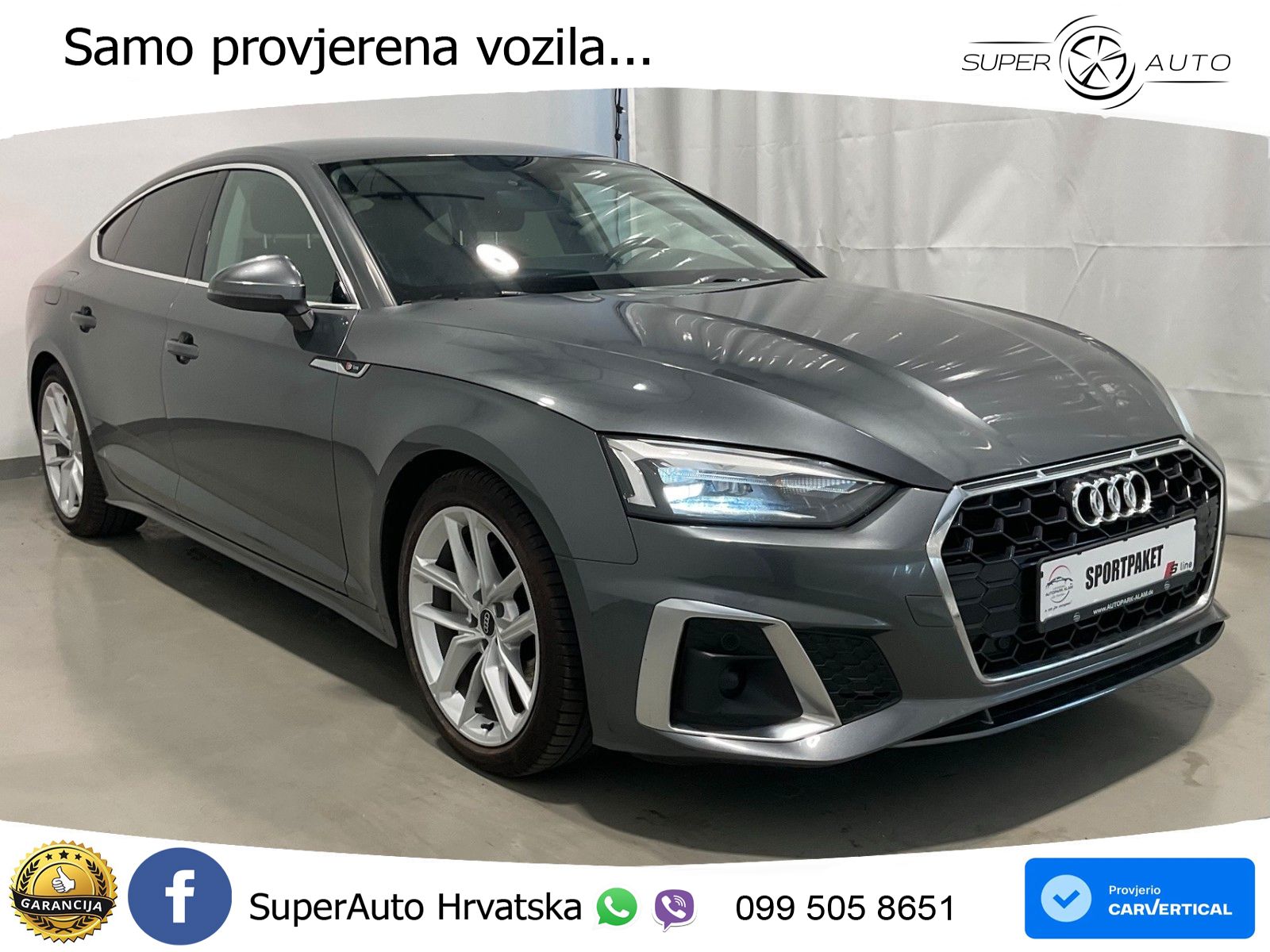 Audi A5 Sportback 40 TDI (204 KS) S tronic S line LED+GR SJED+ACC