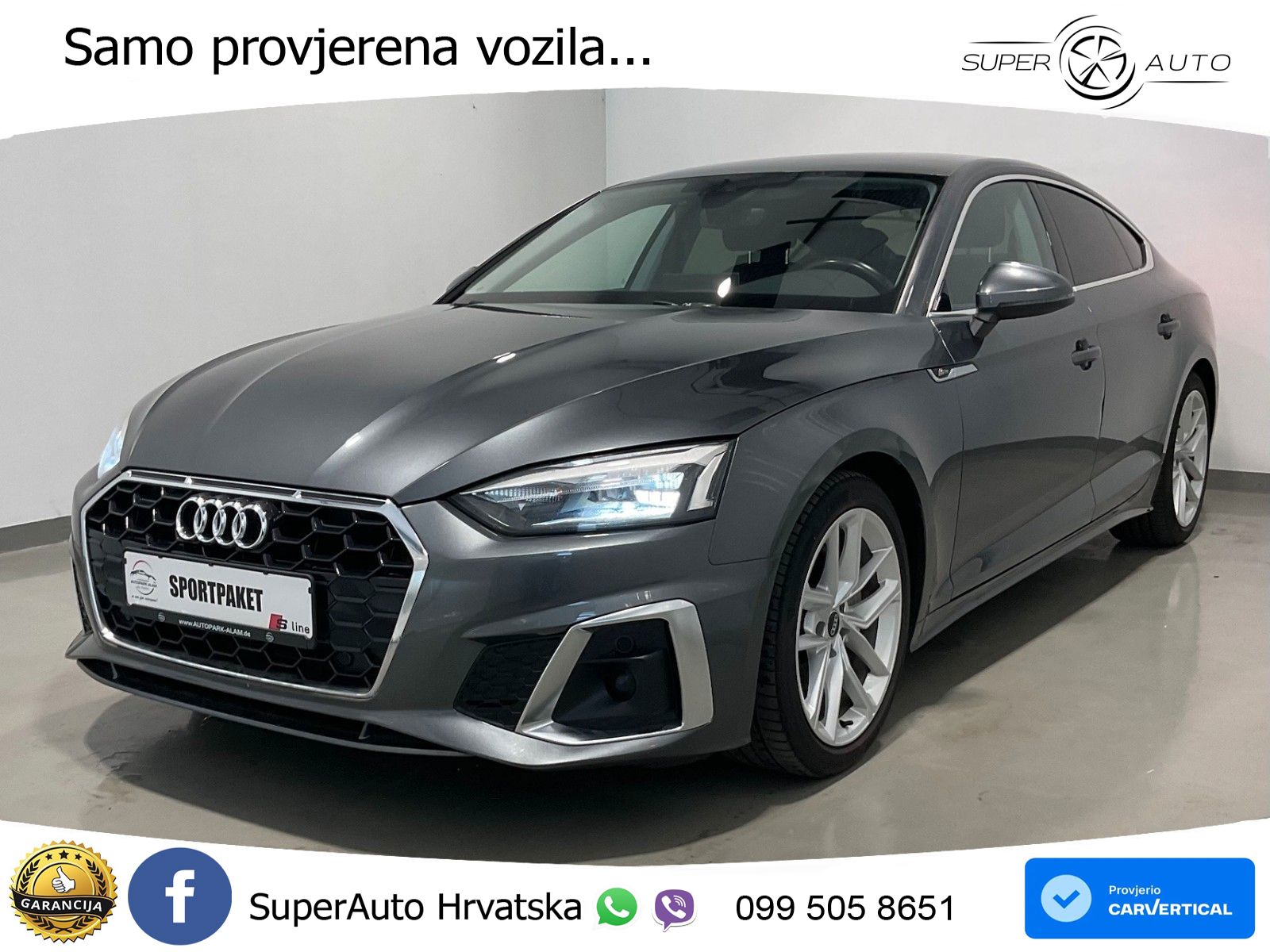 Audi A5 Sportback 40 TDI (204 KS) S tronic S line LED+GR SJED+ACC