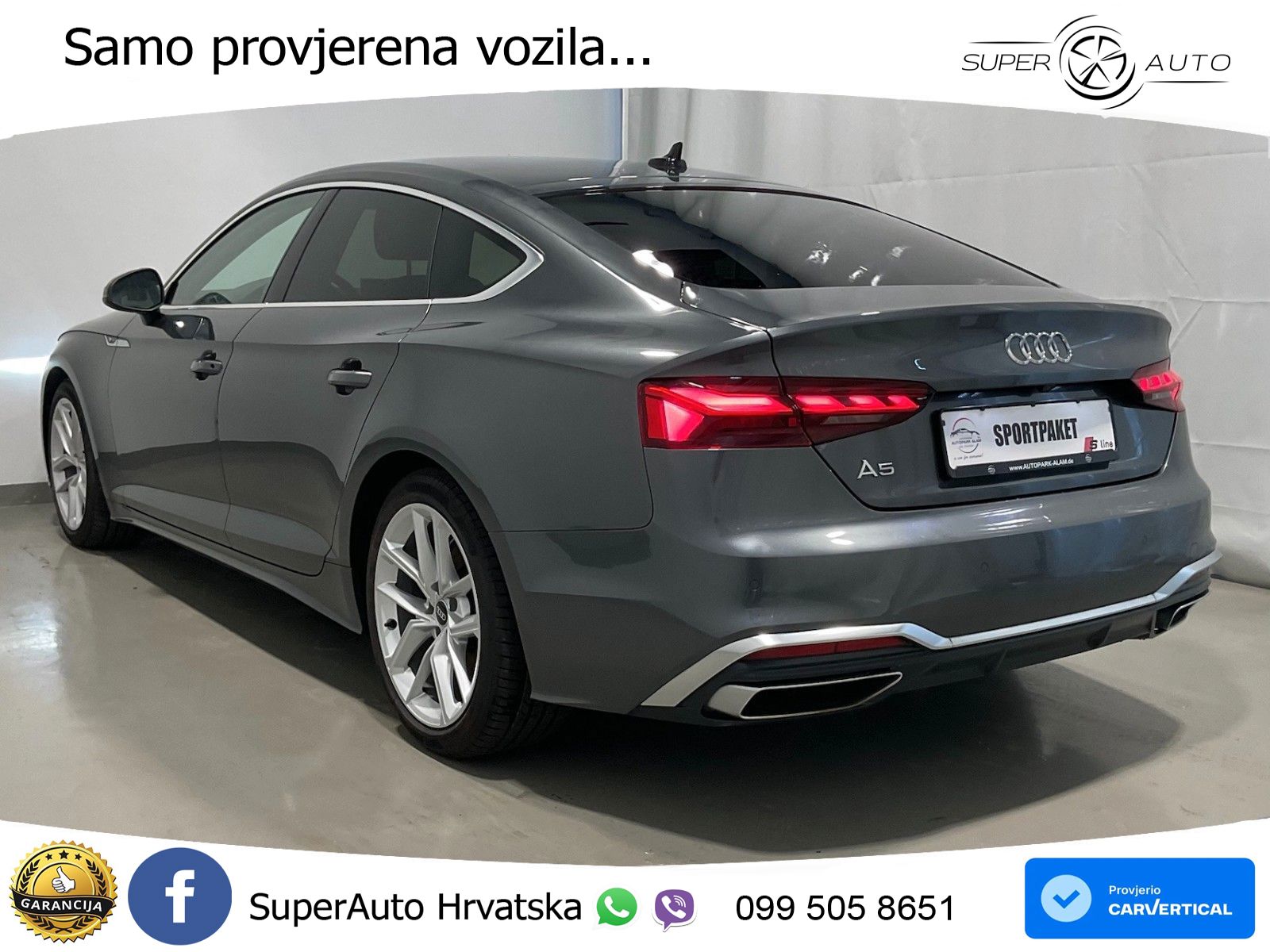 Audi A5 Sportback 40 TDI (204 KS) S tronic S line LED+GR SJED+ACC