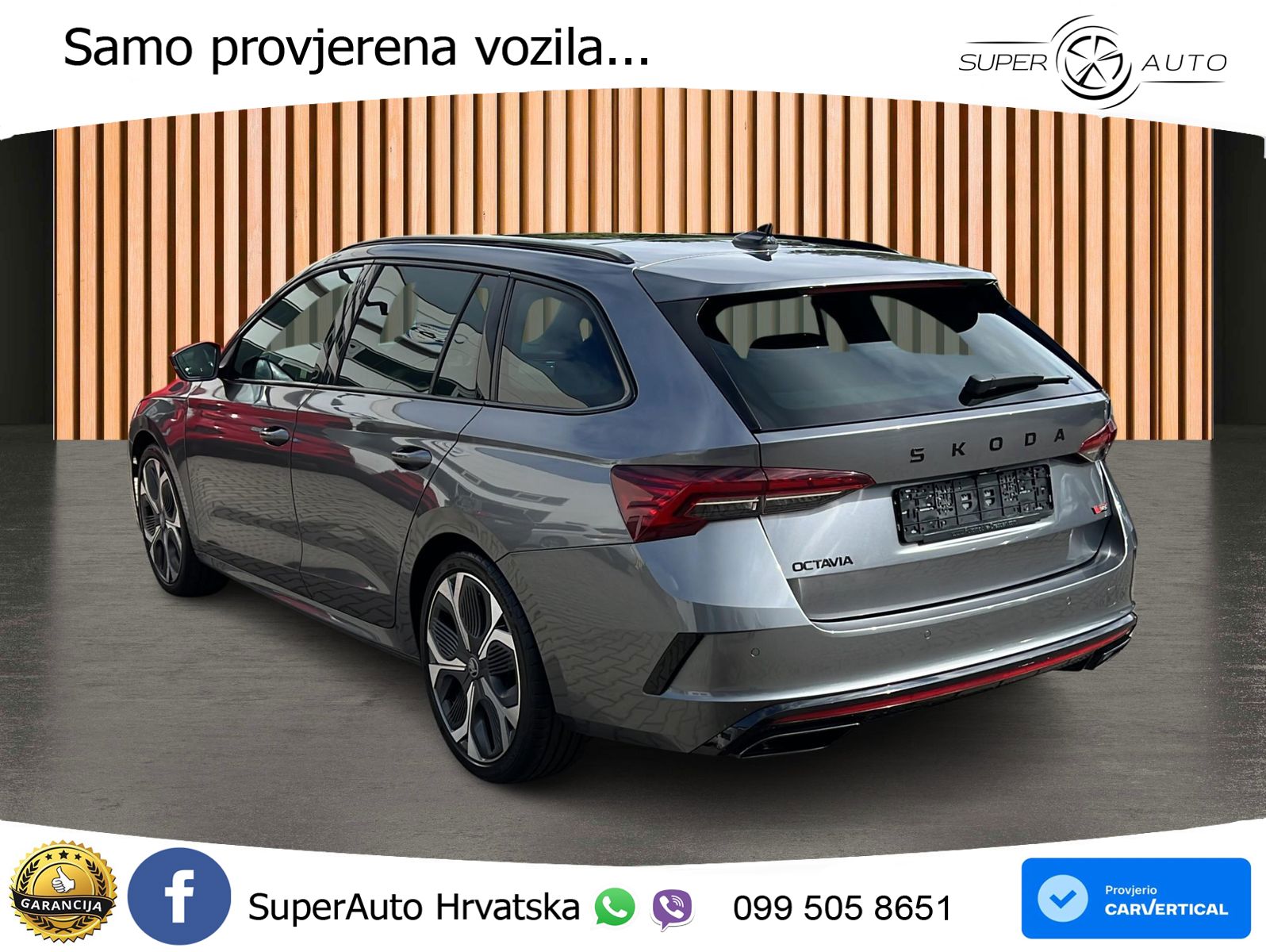 Škoda Octavia Combi RS 2.0 TSI (265 KS) DSG MATRIX+GR SJED+KAM
