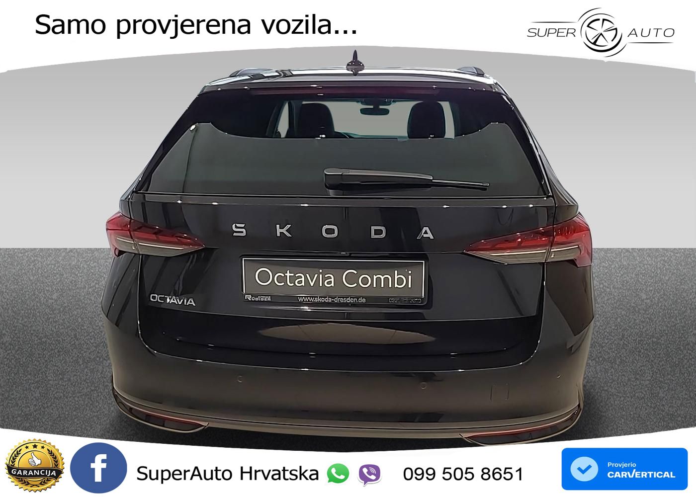 Škoda Octavia Combi 2.0 TDI (150 KS) DSG LED+GR SJED+ACC