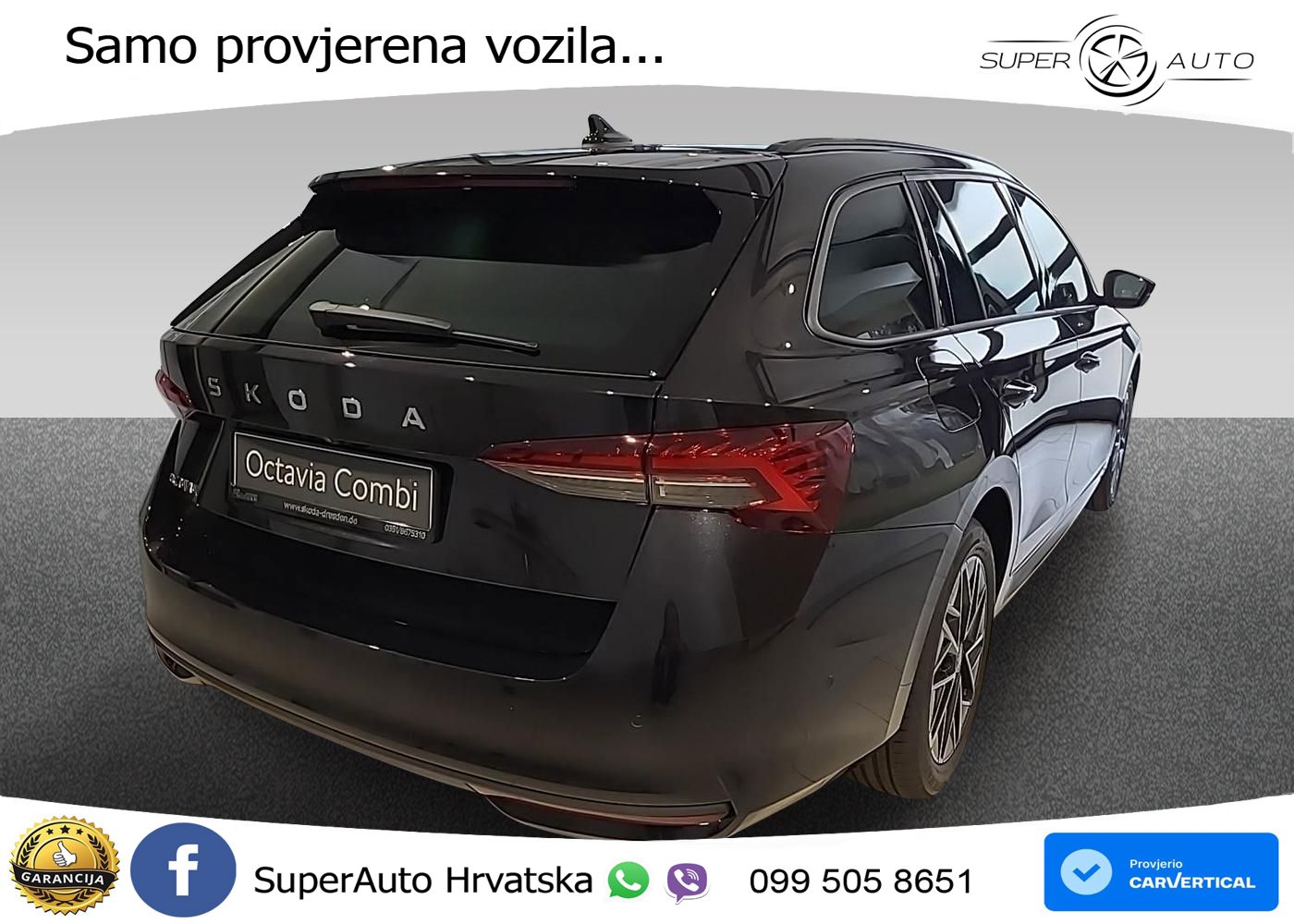 Škoda Octavia Combi 2.0 TDI (150 KS) DSG LED+GR SJED+ACC