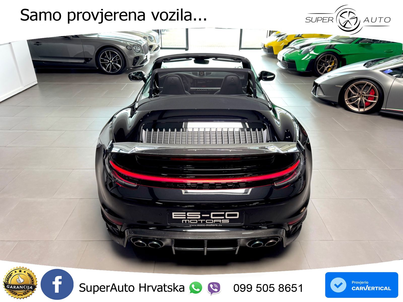 Porsche 911 Turbo S Cabriolet 3.8 (650 KS) PDK ZRAČNI+ACC+GR SJED+KAM