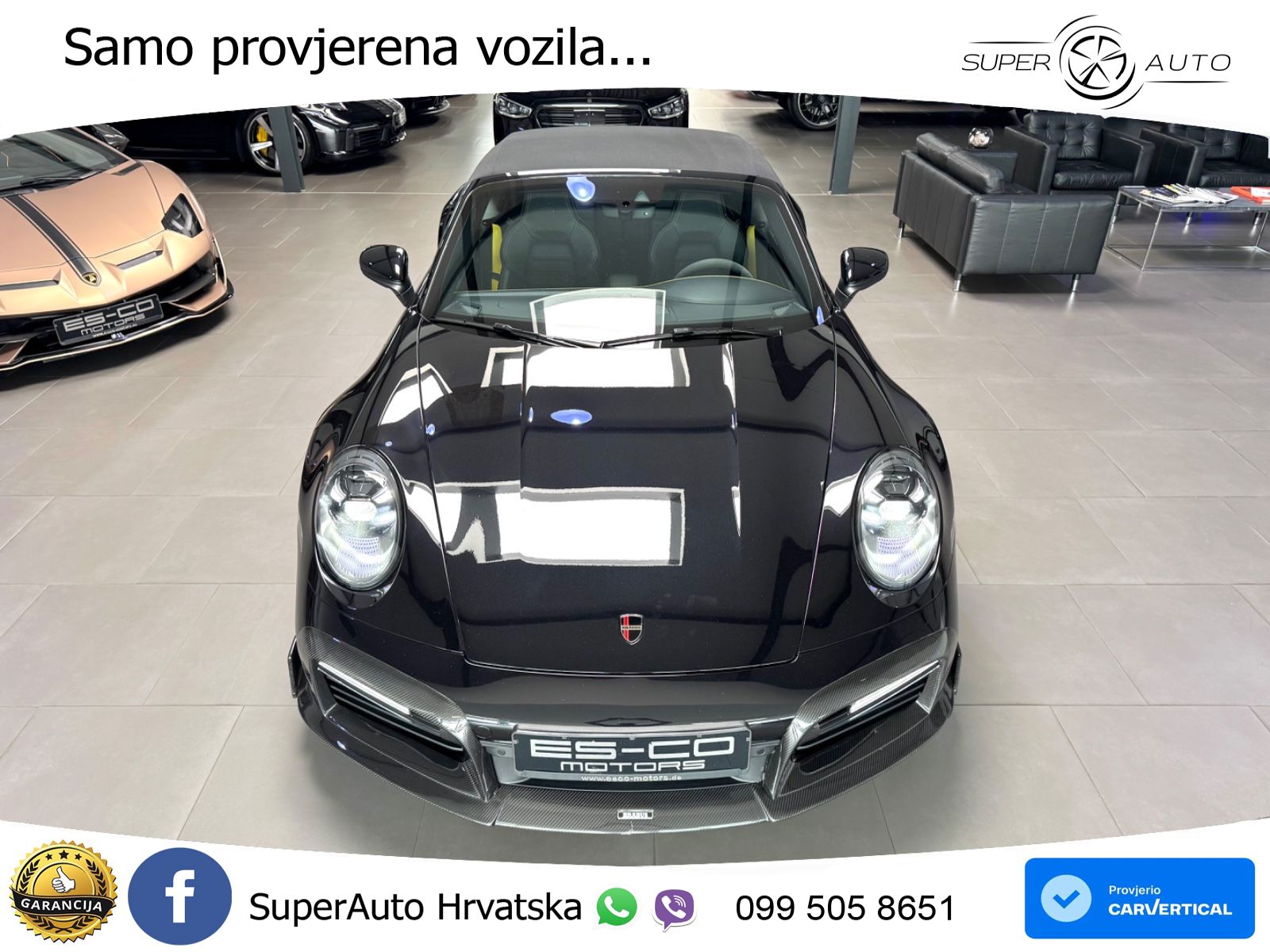Porsche 911 Turbo S Cabriolet 3.8 (650 KS) PDK ZRAČNI+ACC+GR SJED+KAM