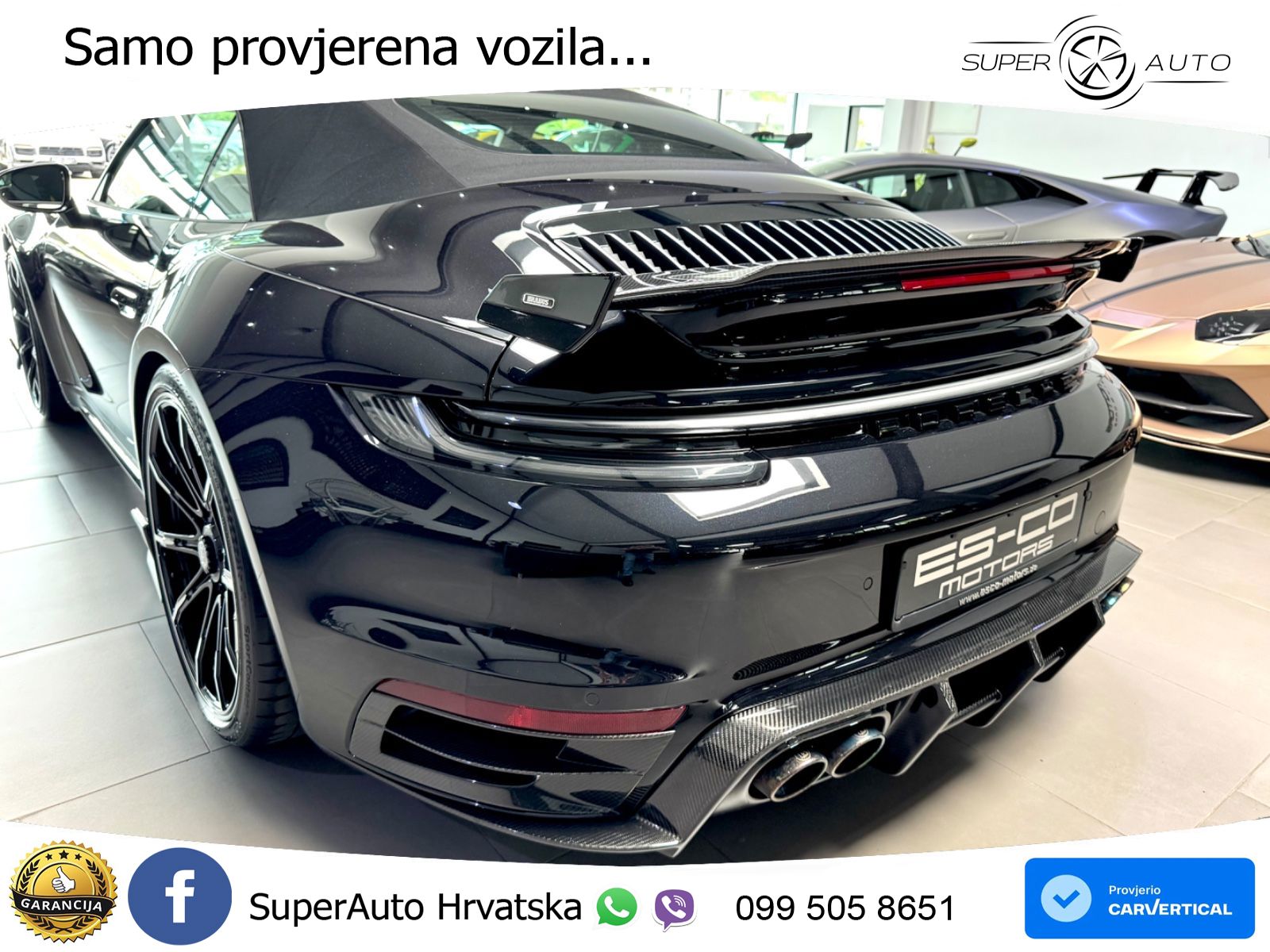 Porsche 911 Turbo S Cabriolet 3.8 (650 KS) PDK ZRAČNI+ACC+GR SJED+KAM