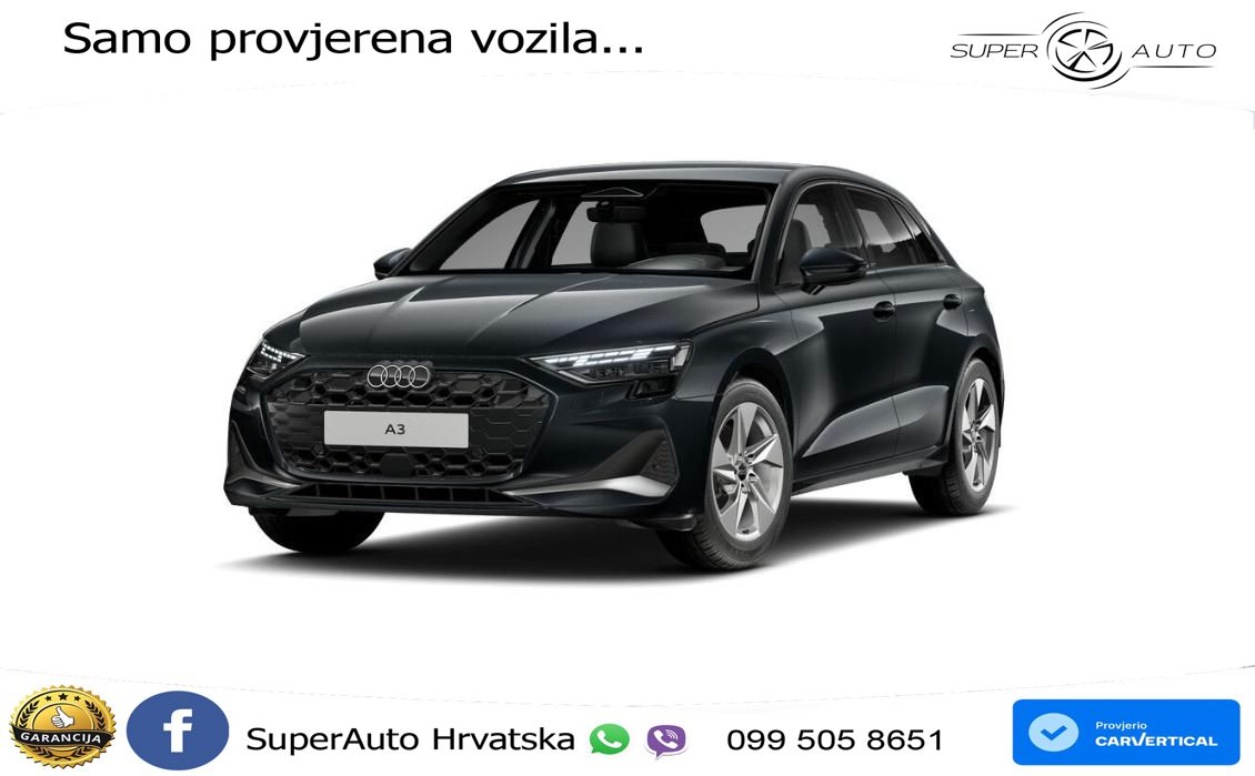 Audi A3 35 TFSI (150 KS) S tronic advanced LED+GR SJED+ACC