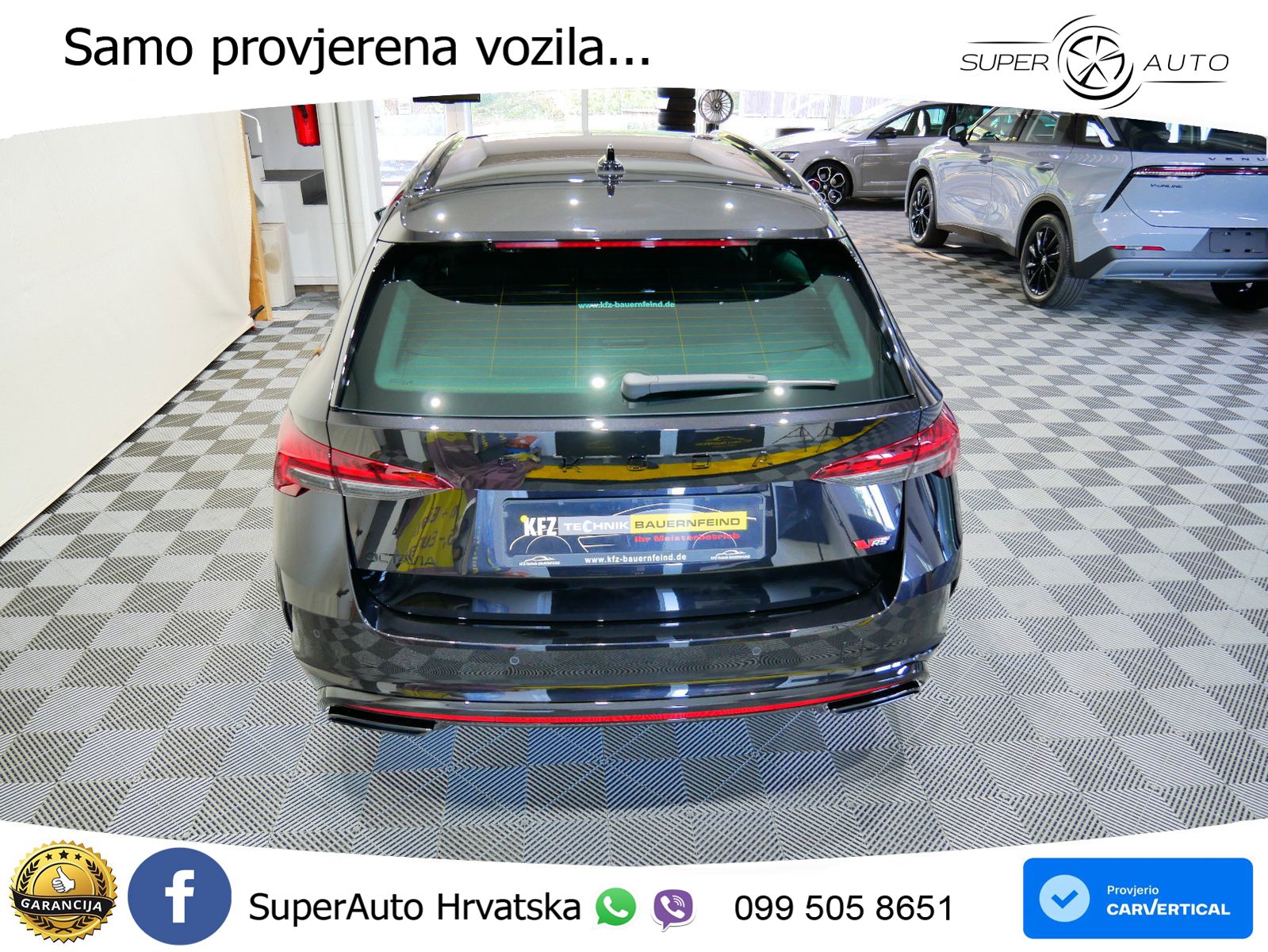 Škoda Octavia Combi RS 2.0 TSI (265 KS) DSG LED+GR SJED+ACC