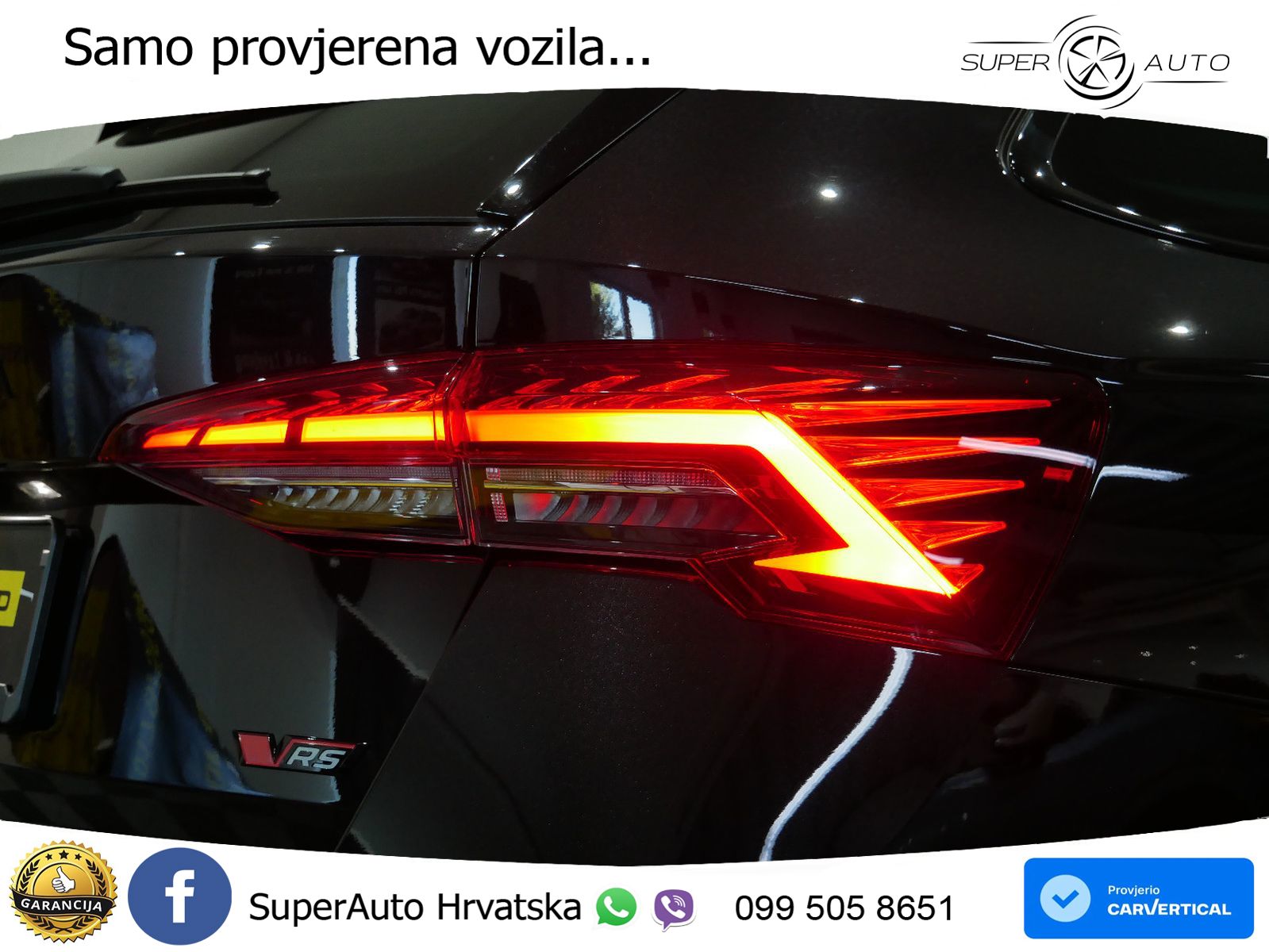 Škoda Octavia Combi RS 2.0 TSI (265 KS) DSG LED+GR SJED+ACC