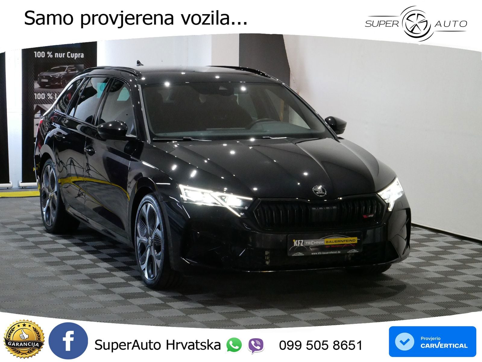 Škoda Octavia Combi RS 2.0 TSI (265 KS) DSG LED+GR SJED+ACC