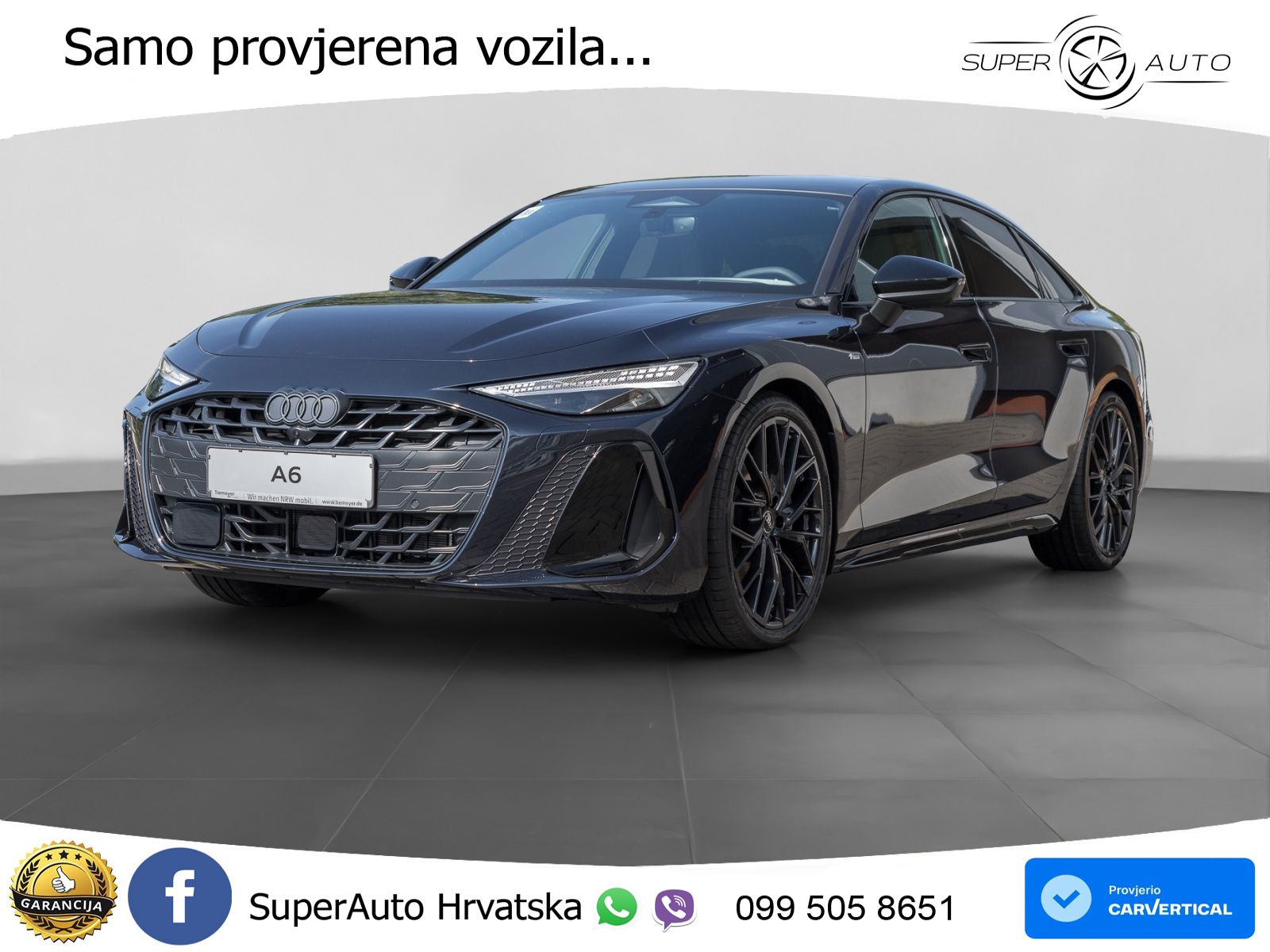 Audi A6 2.0 TDI (204 KS) quattro S tronic S line ZRAČNI+ACC+GR SJED+KAM+PANO