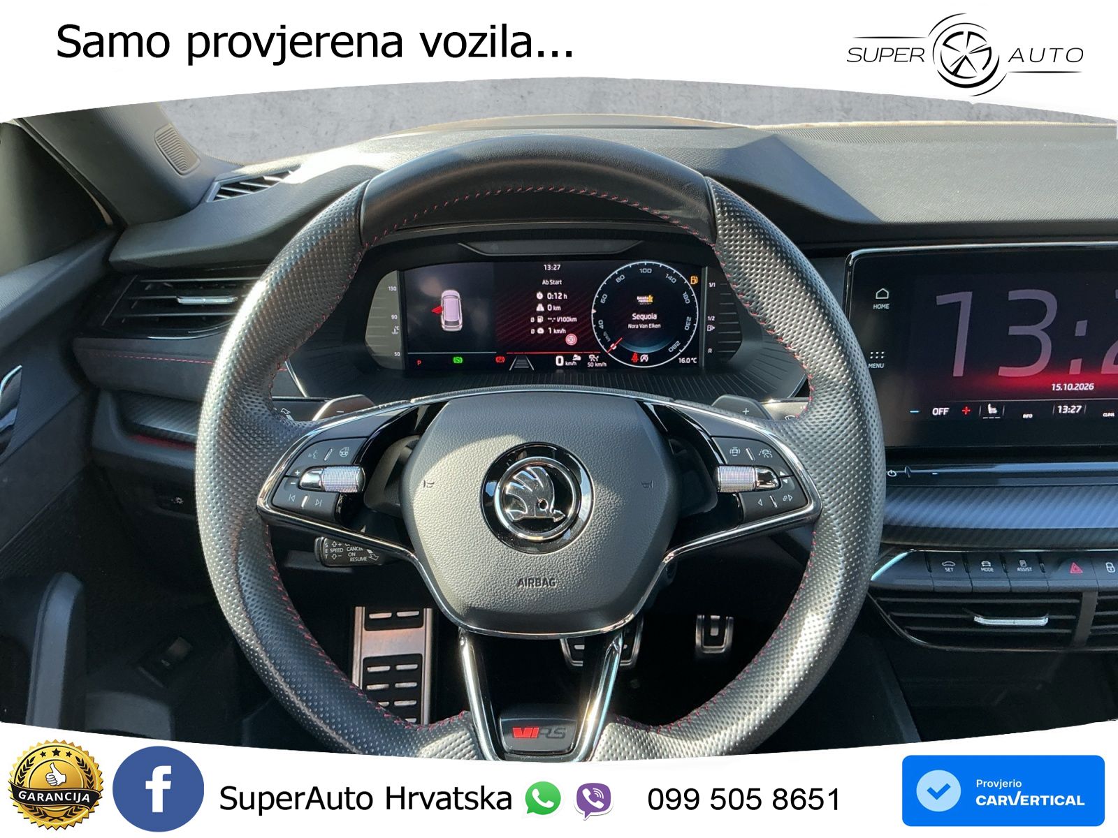 Škoda Octavia Combi RS 2.0 TDI (200 KS) DSG MATRIX+GR SJED+KAM