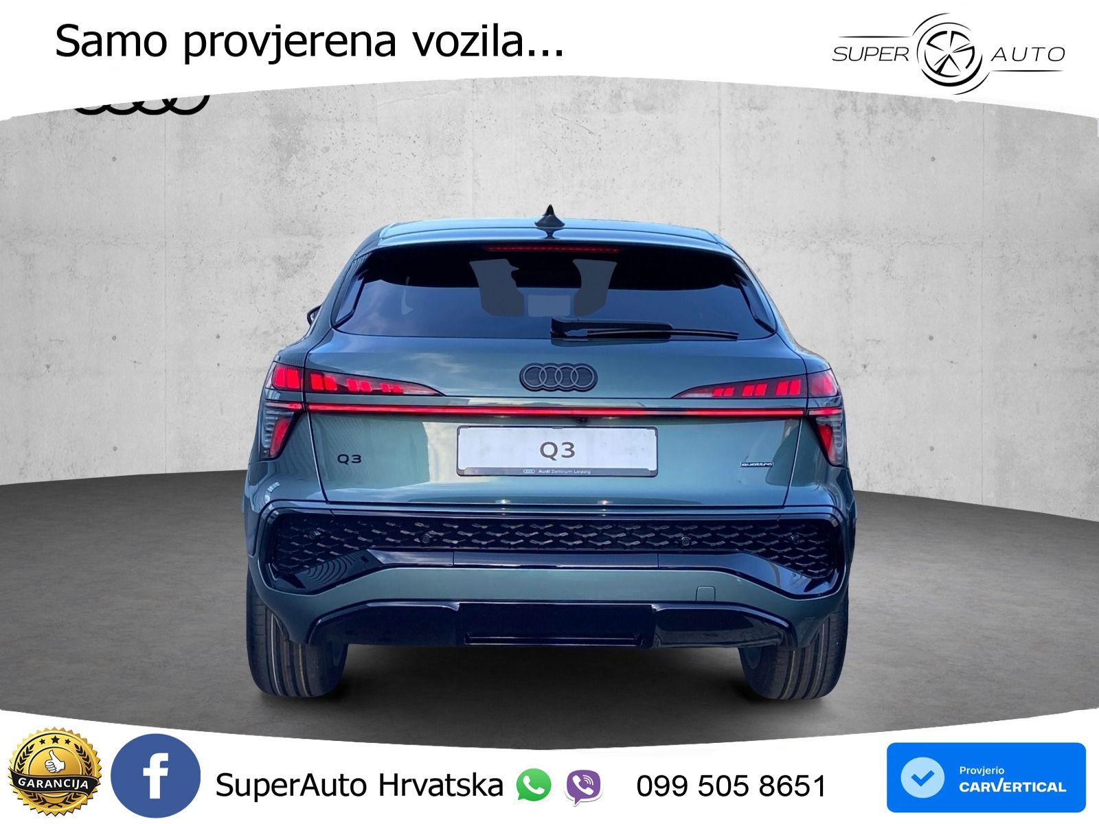 Audi Q3 III Sportback 2.0 TFSI (204 KS) quattro S tronic S line LED+GR SJED+ACC