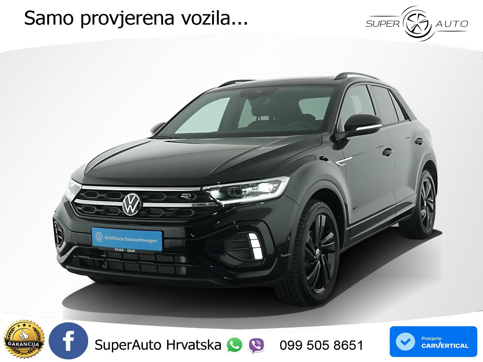 Volkswagen T-Roc 1.5 TSI (150 KS) DSG R-Line LED+GR SJED+ACC