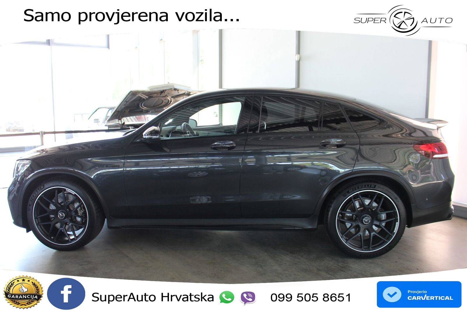 Mercedes GLC Coupe AMG 63 V8 (476 KS) 4MATIC+ MCT ZRAČNI+ACC+GR SJED+360