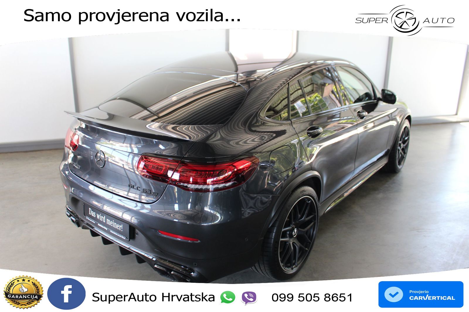 Mercedes GLC Coupe AMG 63 V8 (476 KS) 4MATIC+ MCT ZRAČNI+ACC+GR SJED+360