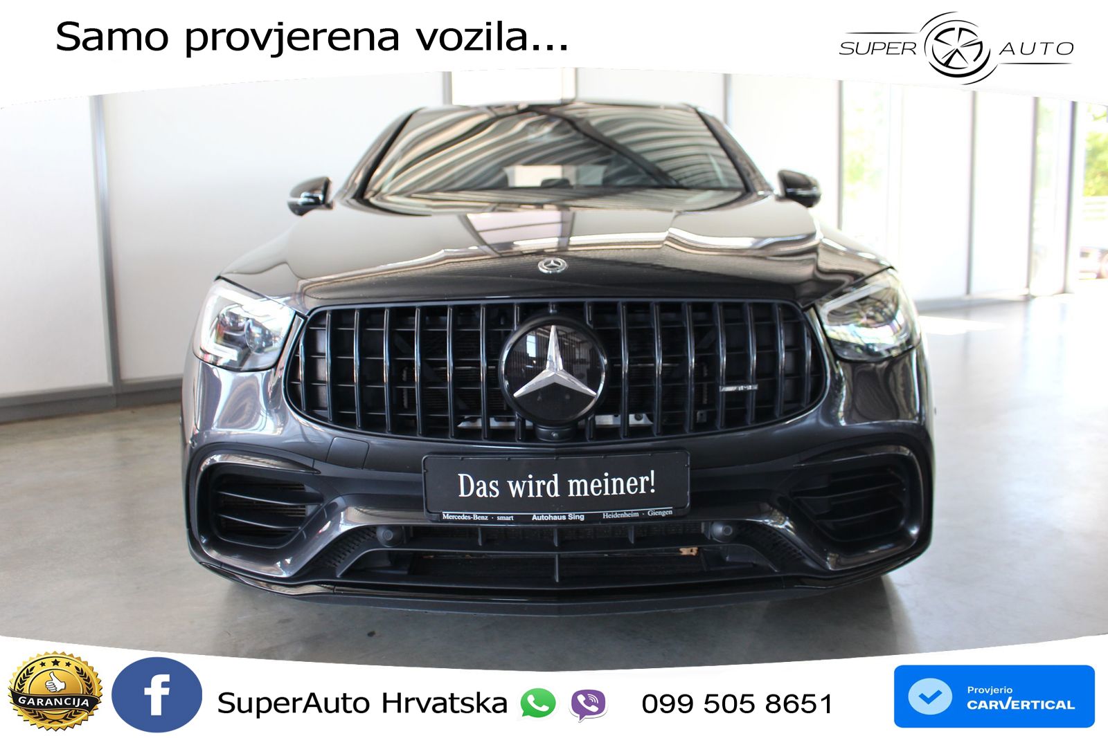 Mercedes GLC Coupe AMG 63 V8 (476 KS) 4MATIC+ MCT ZRAČNI+ACC+GR SJED+360