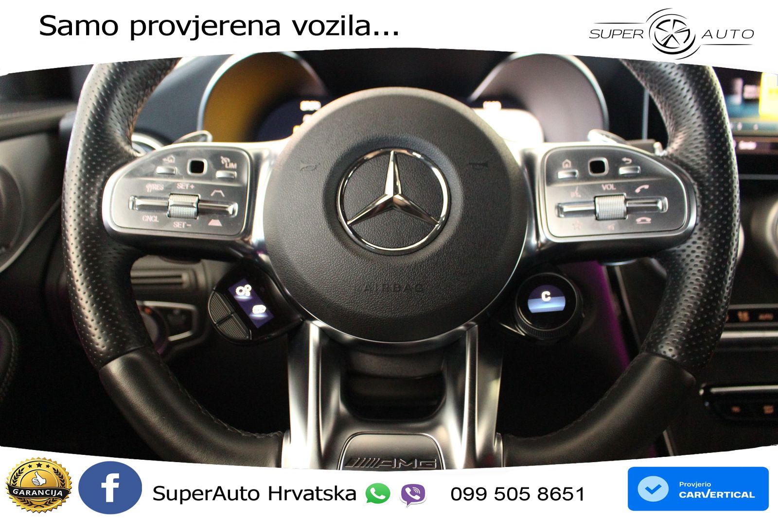 Mercedes GLC Coupe AMG 63 V8 (476 KS) 4MATIC+ MCT ZRAČNI+ACC+GR SJED+360