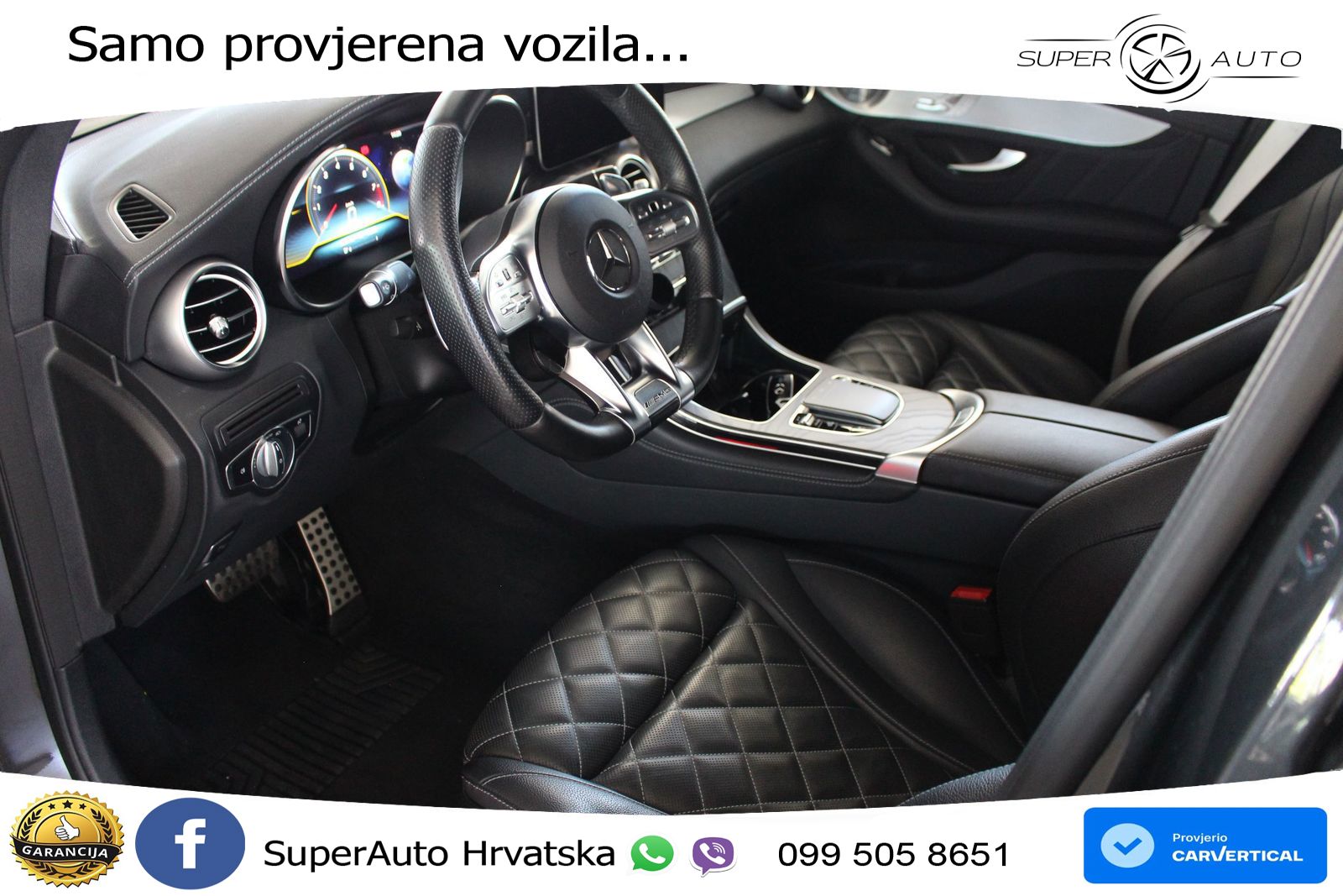 Mercedes GLC Coupe AMG 63 V8 (476 KS) 4MATIC+ MCT ZRAČNI+ACC+GR SJED+360
