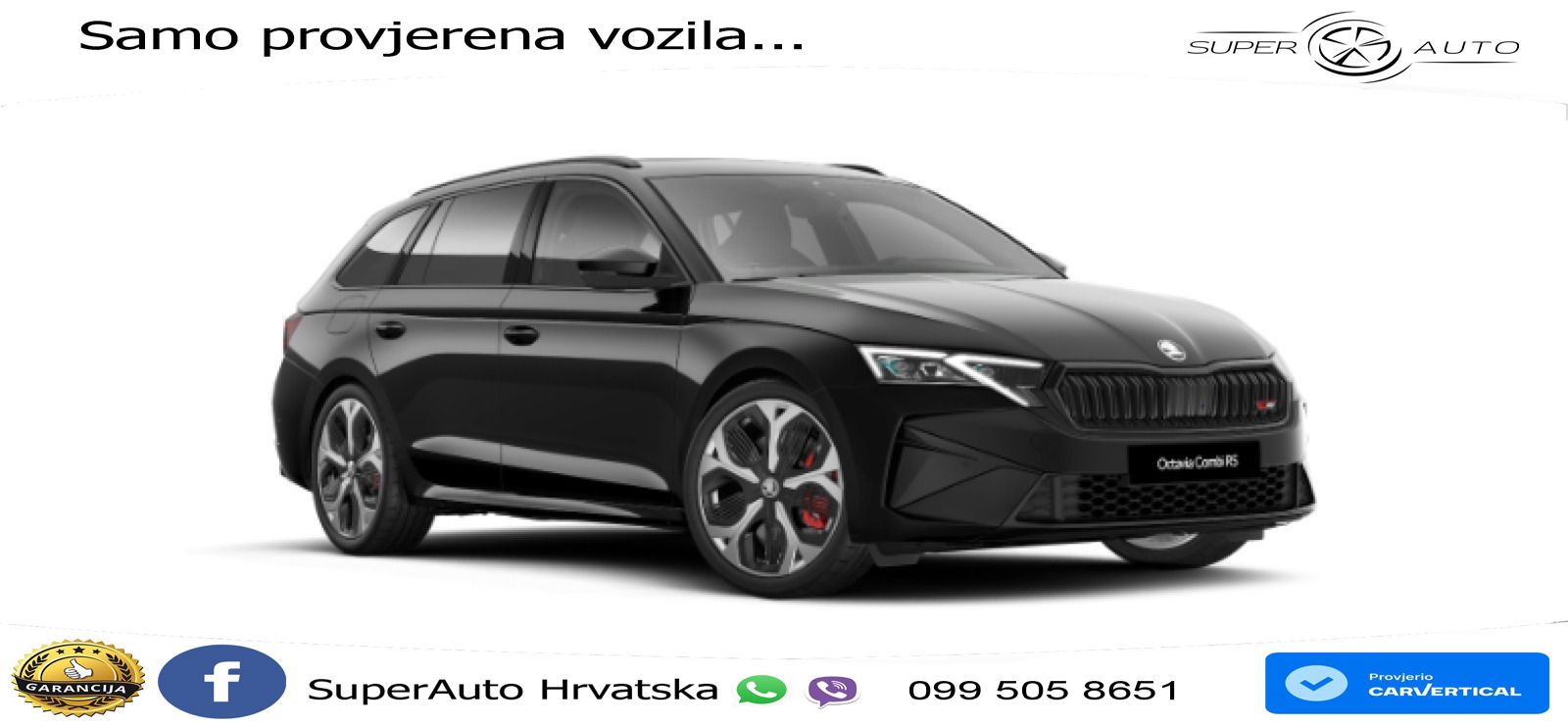 Škoda Octavia Combi RS 2.0 TSI (265 KS) DSG LED+GR SJED+ACC