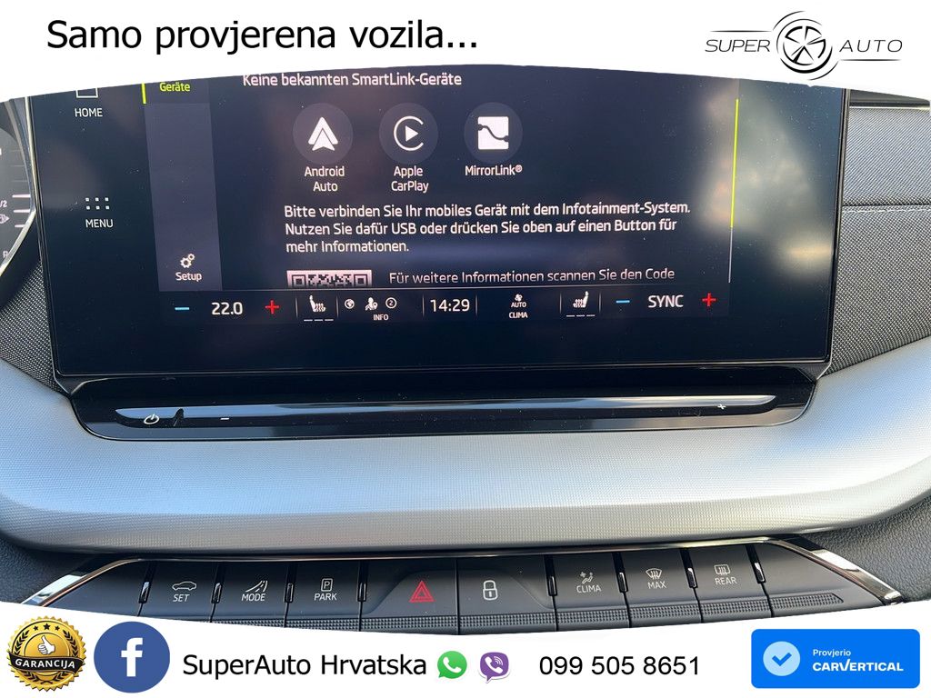 Škoda Octavia Combi 1.5 TSI (150 KS) DSG LED+GR SJED+ACC