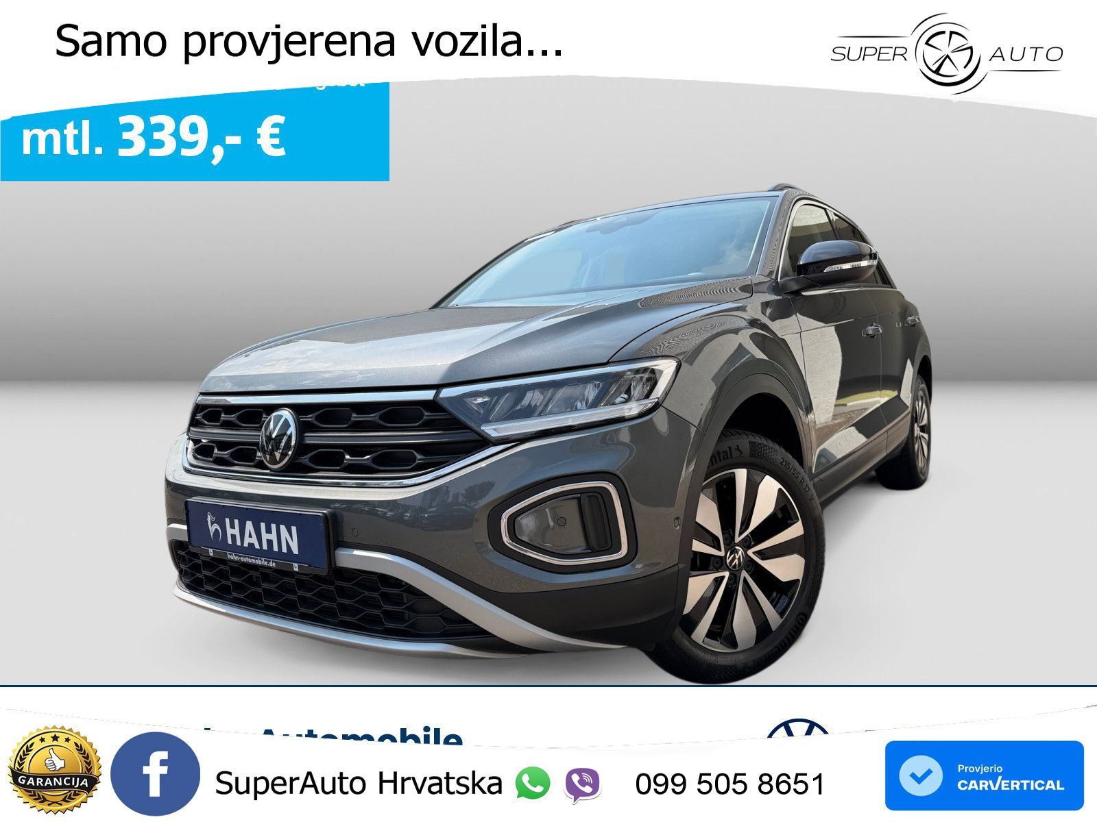Volkswagen T-Roc I 1.5 TSI (150 KS) DSG LED+GR SJED+ACC