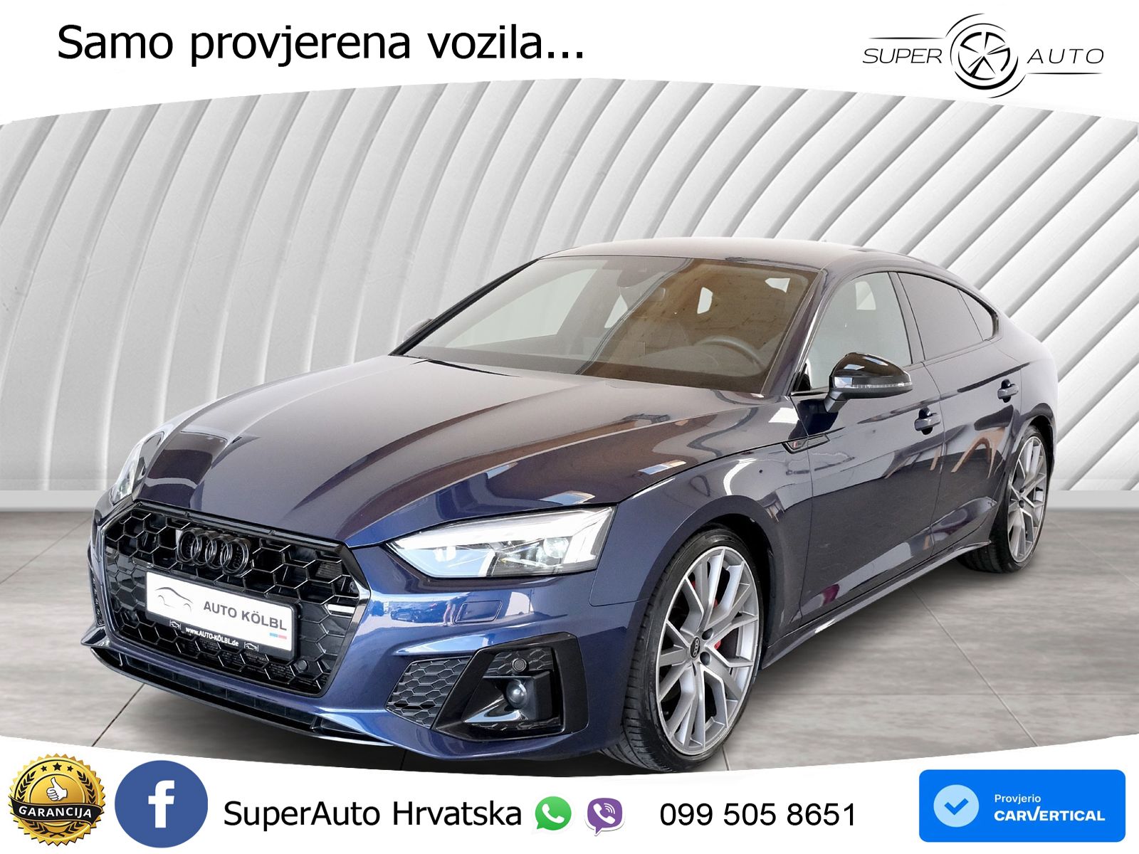 Audi A5 Sportback 40 TDI (204 KS) S tronic S line MATRIX+GR SJED+KAM