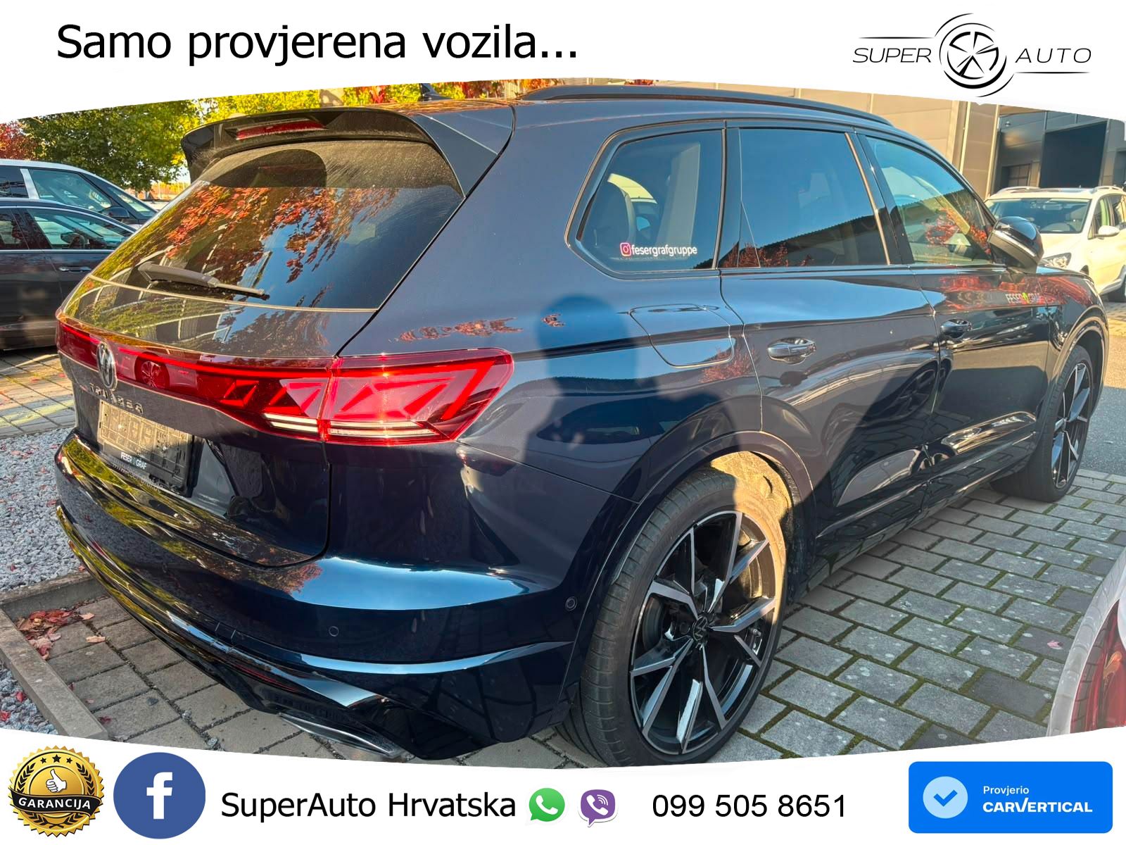 Volkswagen Touareg 3.0 V6 TDI (286 KS) 4MOTION Tiptronic R-Line ZRAČNI+ACC+GR SJED+KAM+PANO