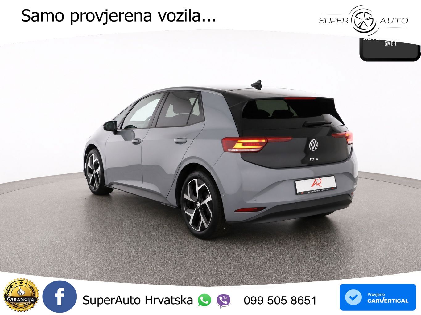 Volkswagen ID.3 Pro 62 kWh (204 KS) LED+GR SJED+ACC