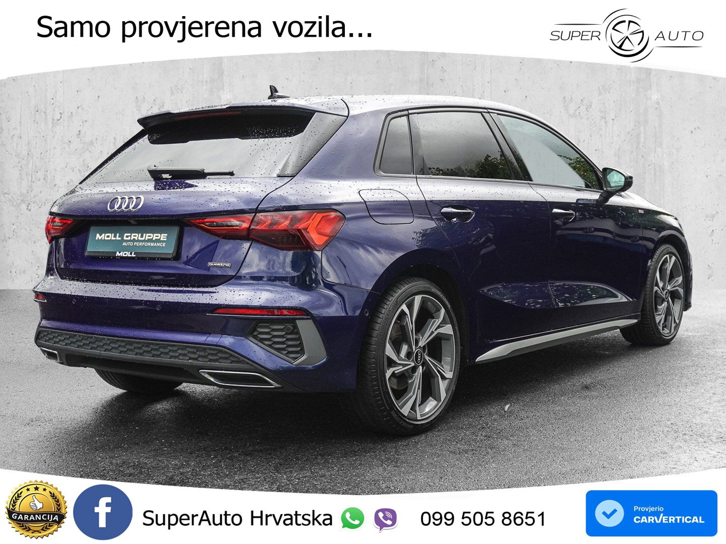 Audi A3 40 TFSI (190 KS) quattro S tronic S line