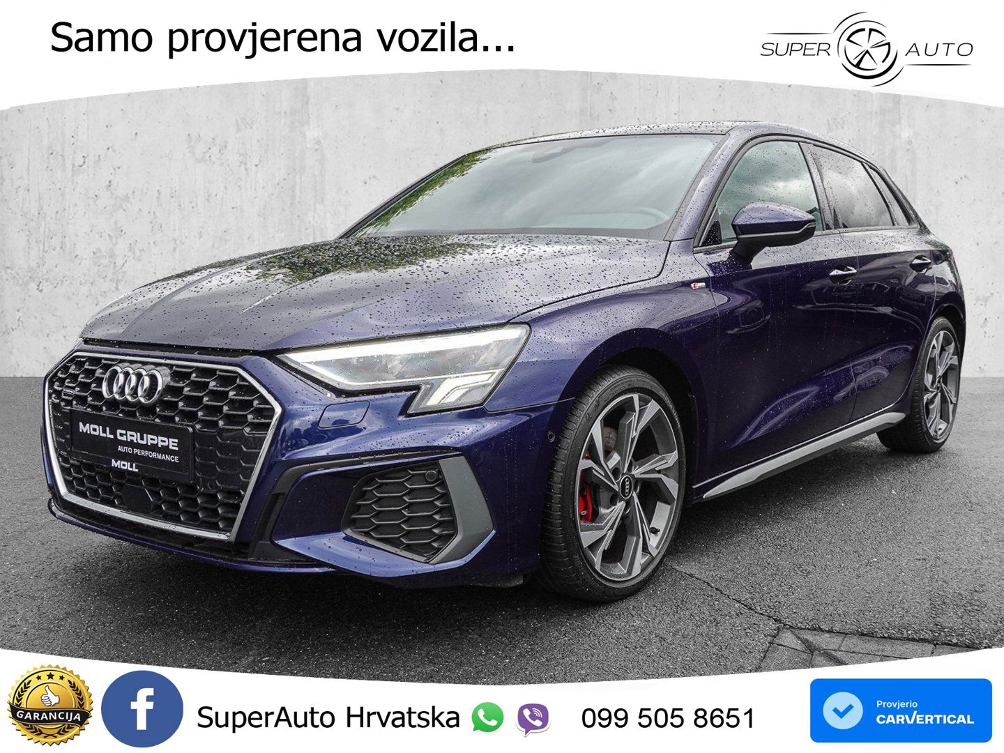 Audi A3 40 TFSI (190 KS) quattro S tronic S line