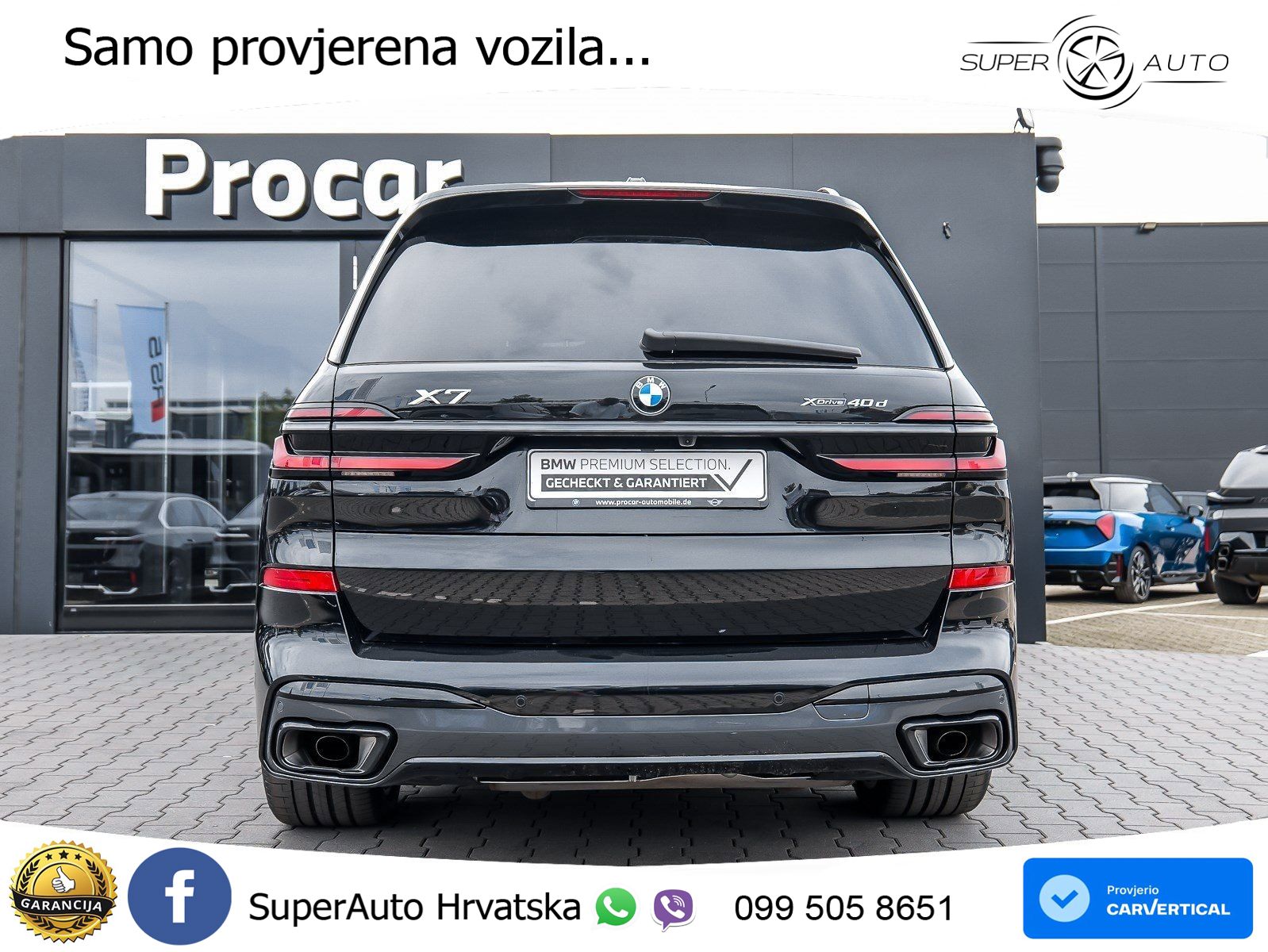 BMW X7 40d (352 KS) xDrive Steptronic M Sport ZRAČNI+ACC+GR SJED+KAM+PANO
