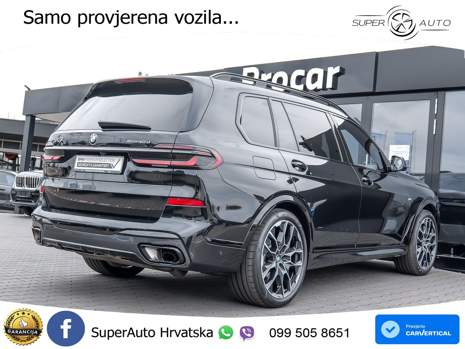 BMW X7 40d (352 KS) xDrive Steptronic M Sport ZRAČNI+ACC+GR SJED+KAM+PANO