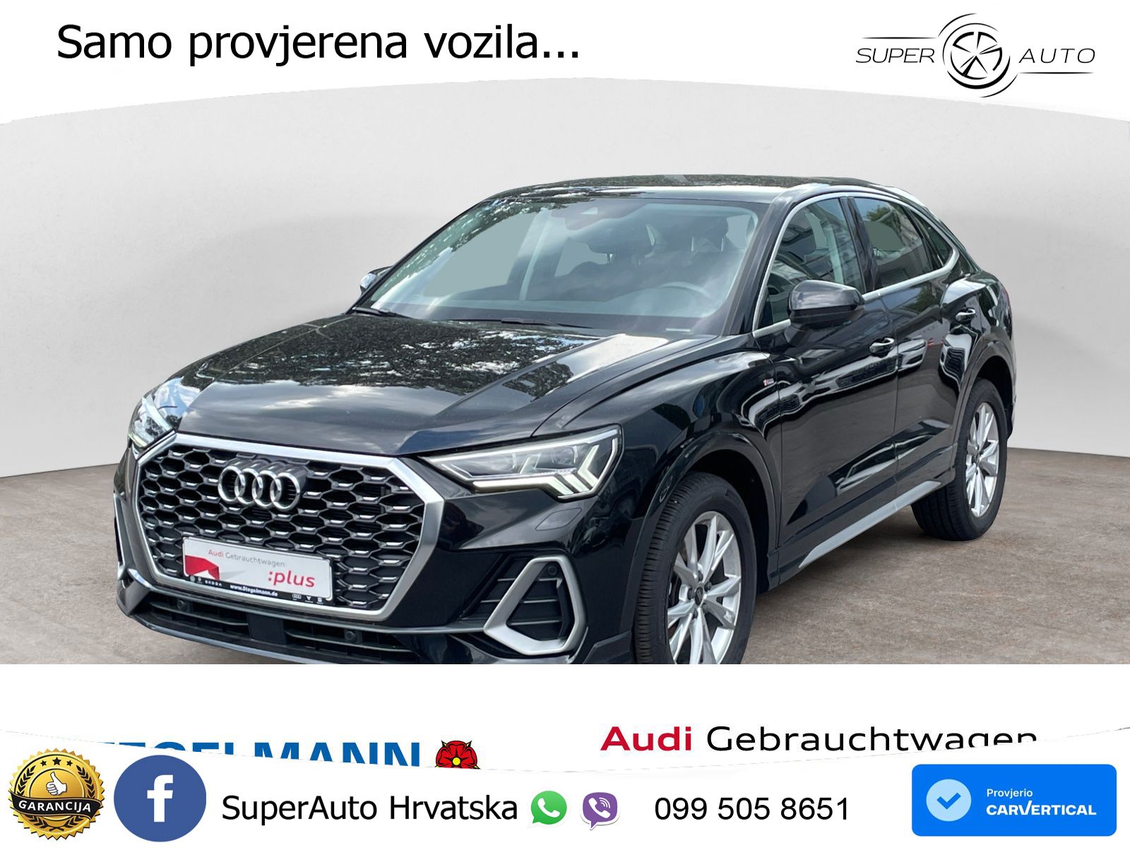 Audi Q3 Sportback 35 TDI (150 KS) S line MATRIX+GR SJED+KAM