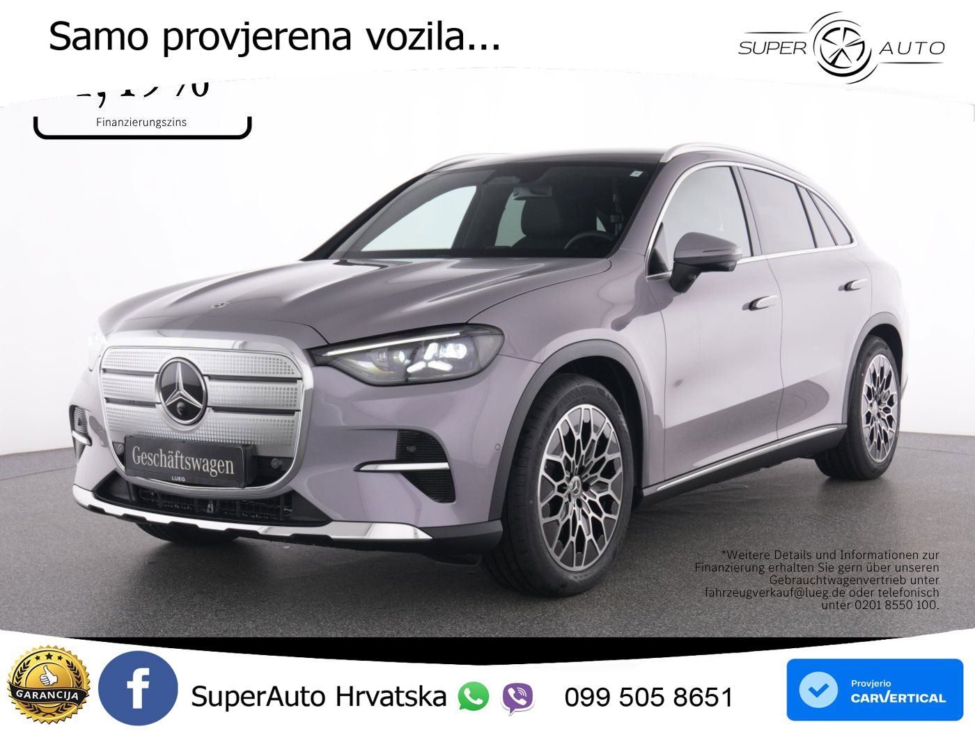 Mercedes GLC 250 85 kWh (354 KS) EQ Technology Avantgarde ZRAČNI+ACC+GR SJED+KAM+PANO