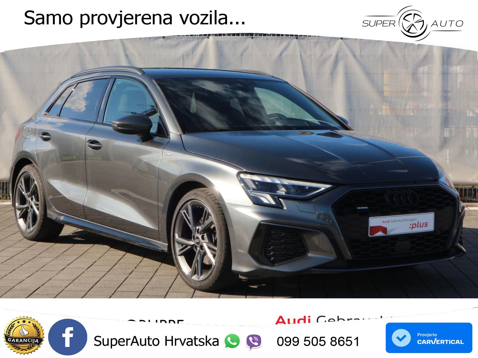 Audi A3 40 TDI (200 KS) quattro S tronic S line LED+GR SJED+ACC