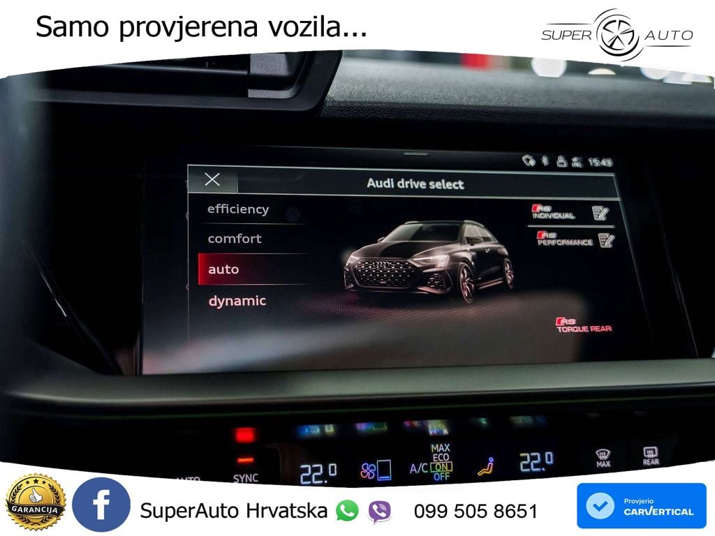 Audi RS3 Sedan 2.5 TFSI (400 KS) quattro S tronic MATRIX+GR SJED+KAM