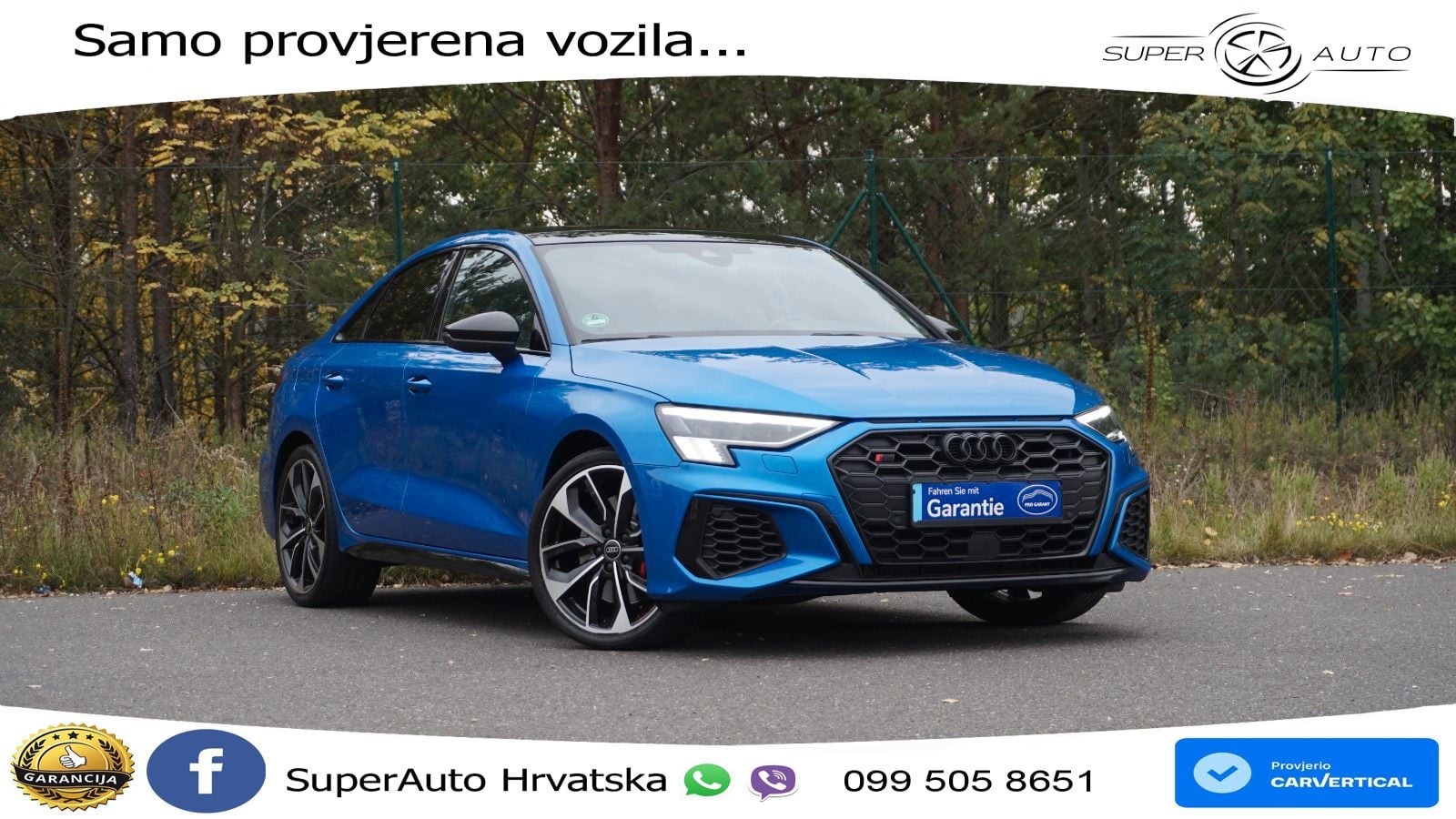 Audi S3 Limuzina 2.0 TFSI (310 KS) quattro S tronic LED+GR SJED+ACC