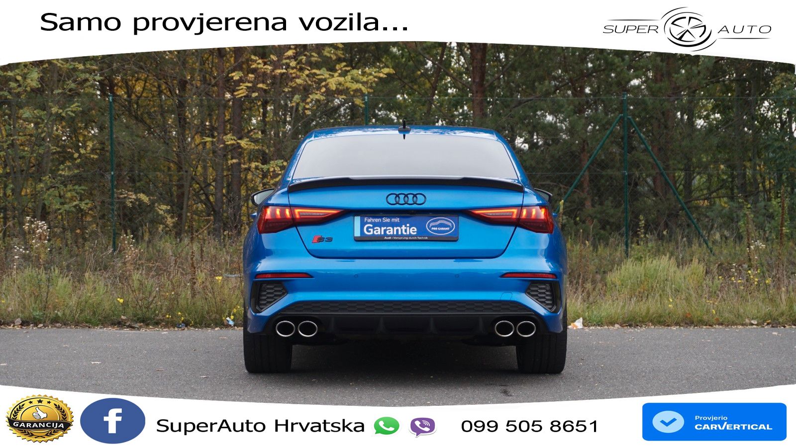 Audi S3 Limuzina 2.0 TFSI (310 KS) quattro S tronic LED+GR SJED+ACC