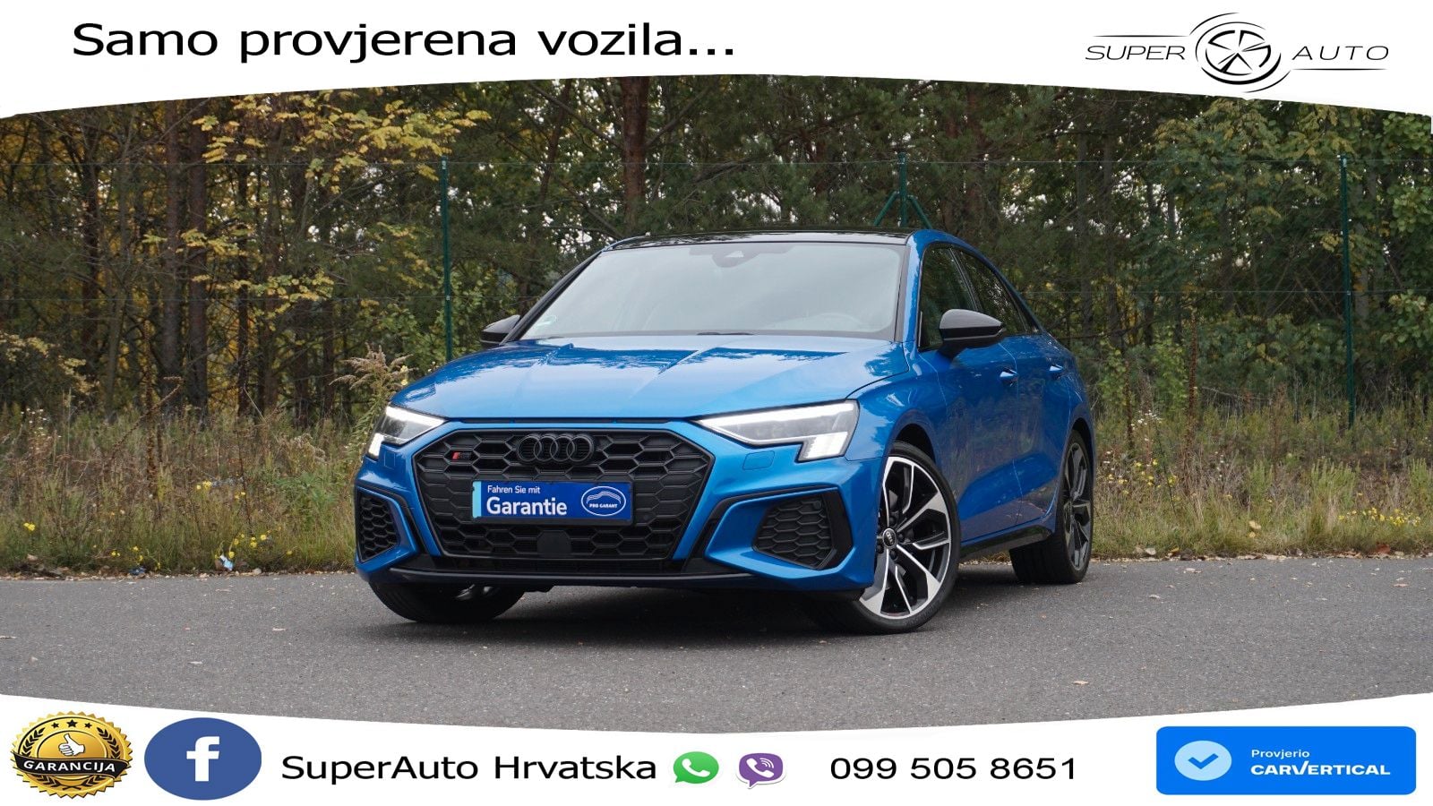 Audi S3 Limuzina 2.0 TFSI (310 KS) quattro S tronic LED+GR SJED+ACC
