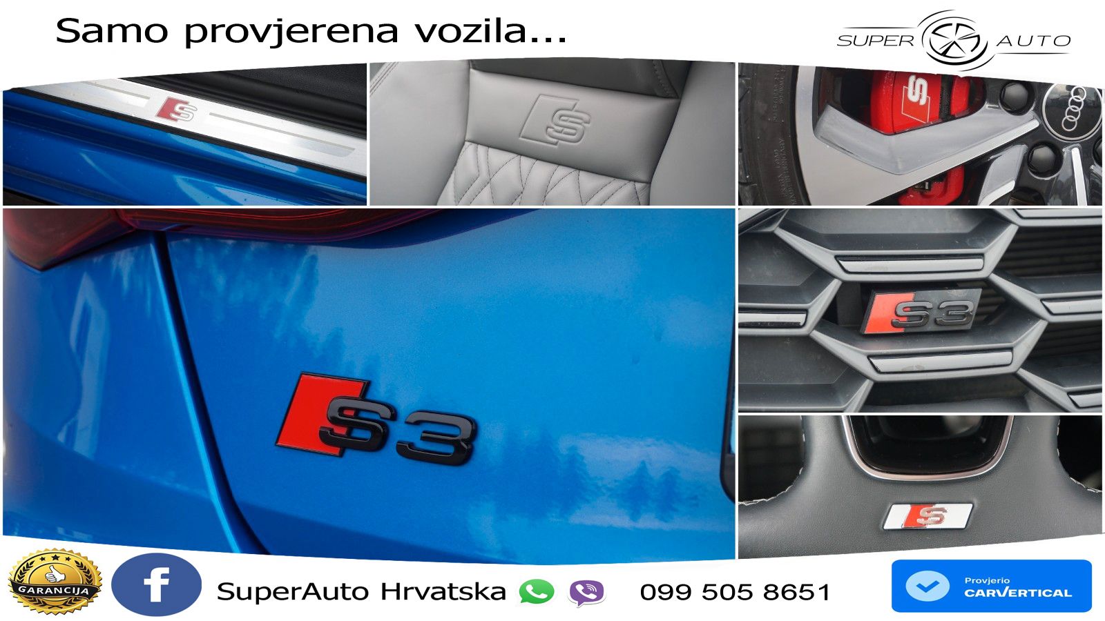 Audi S3 Limuzina 2.0 TFSI (310 KS) quattro S tronic LED+GR SJED+ACC