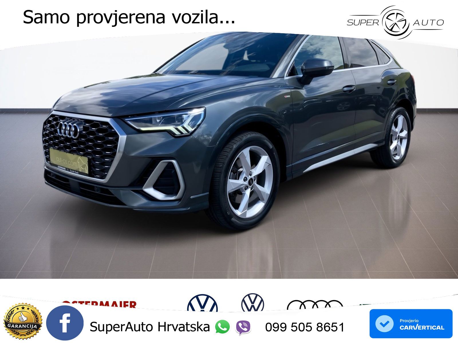Audi Q3 II Sportback 40 TFSI (190 KS) quattro S tronic S line LED+GR SJED+ACC