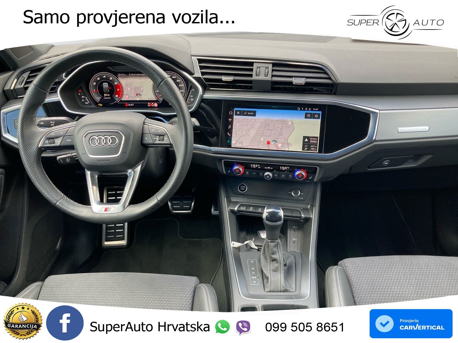 Audi Q3 II Sportback 40 TFSI (190 KS) quattro S tronic S line LED+GR SJED+ACC